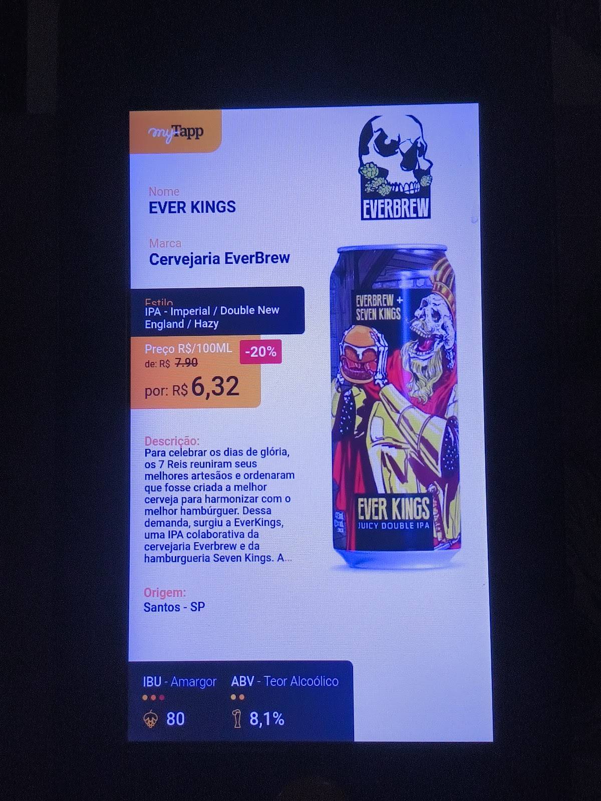 Everpub - Cervejaria Everbrew cardápio