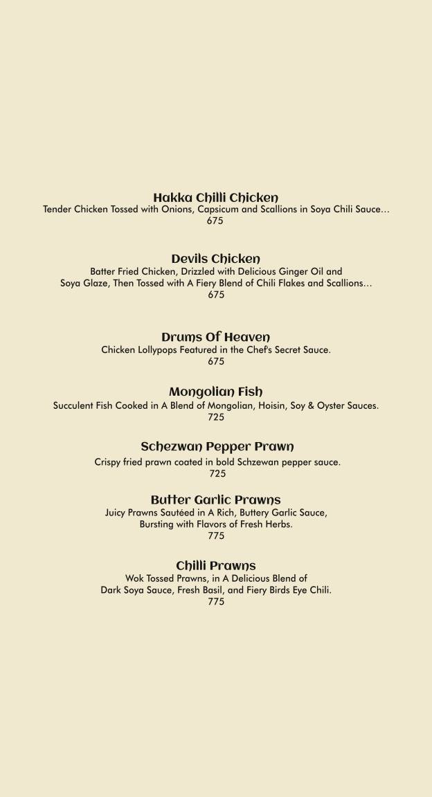 Exotica Hitech City- North Indian Rooftop Restaurant menu