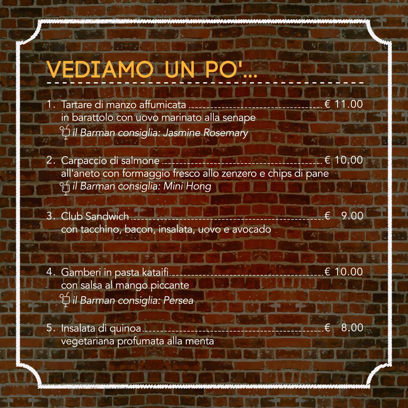 Menu di Gastrobar 