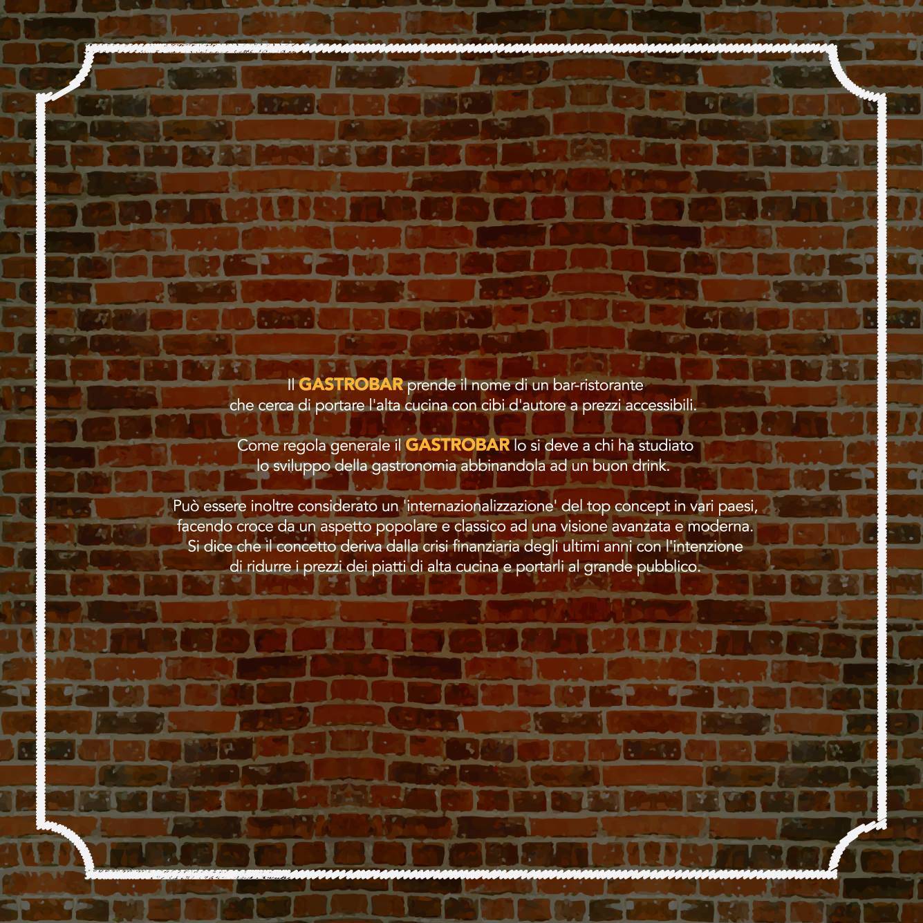 Menu di Gastrobar 
