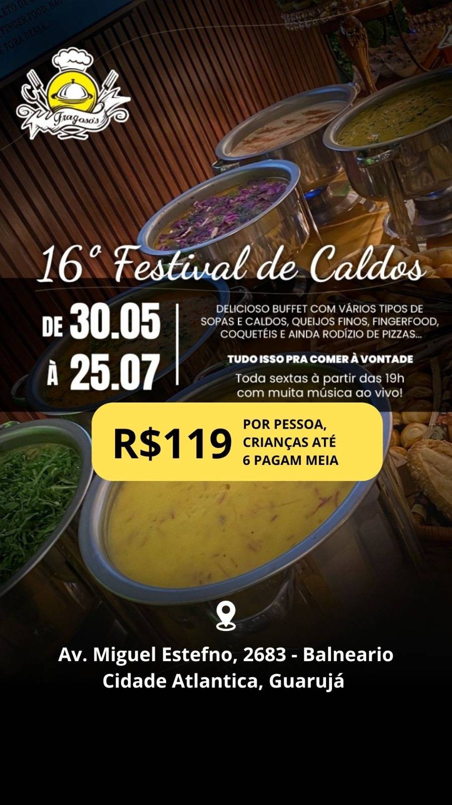FRAGOSOS RESTAURANTE & PIZZARIA cardápio