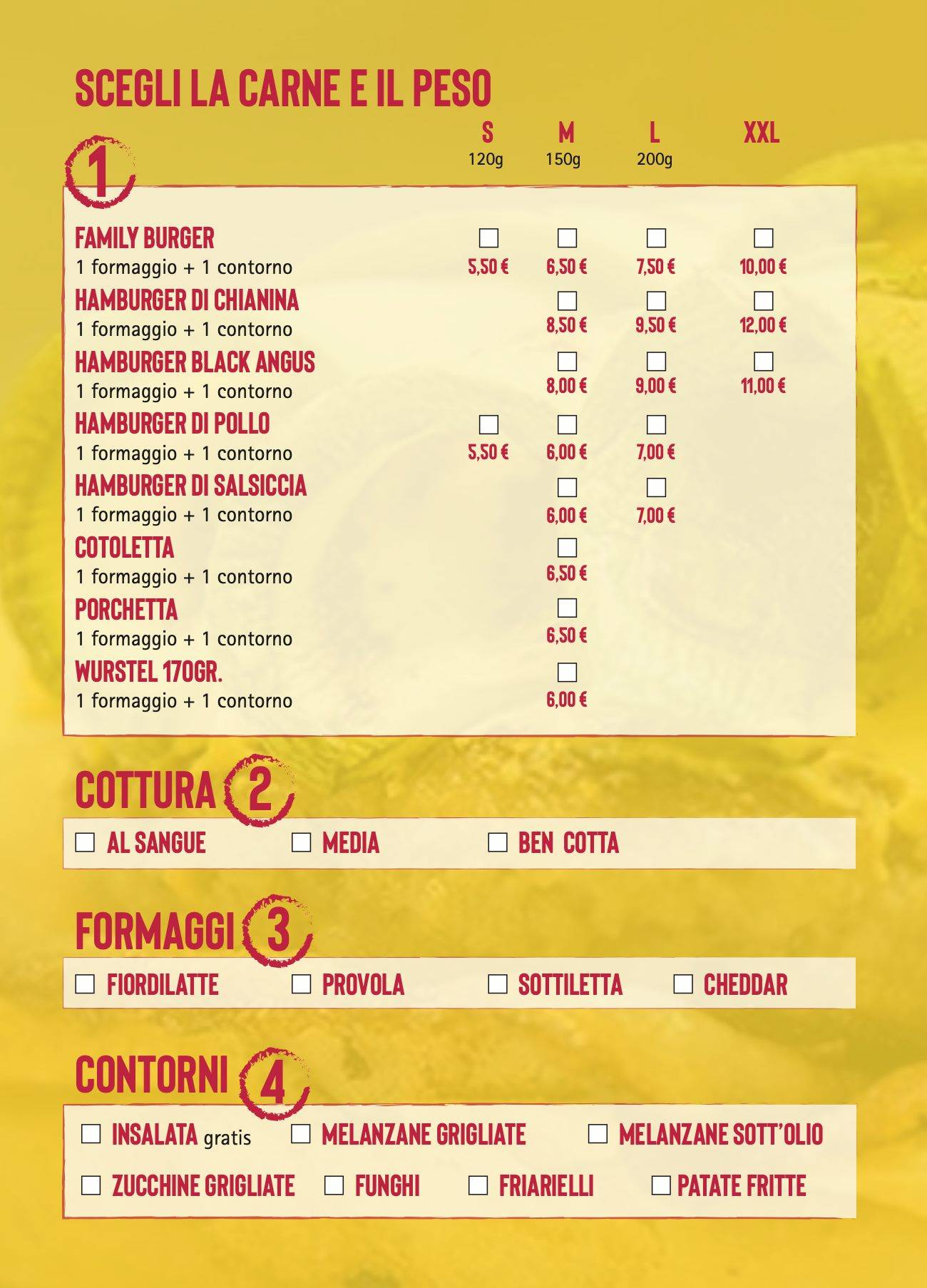 Menu di Family Burger 