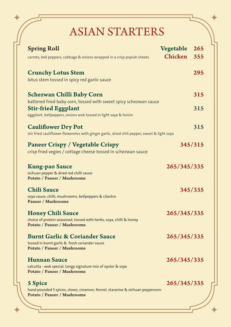 Farmhouse Fun Fiesta Restaurant menu