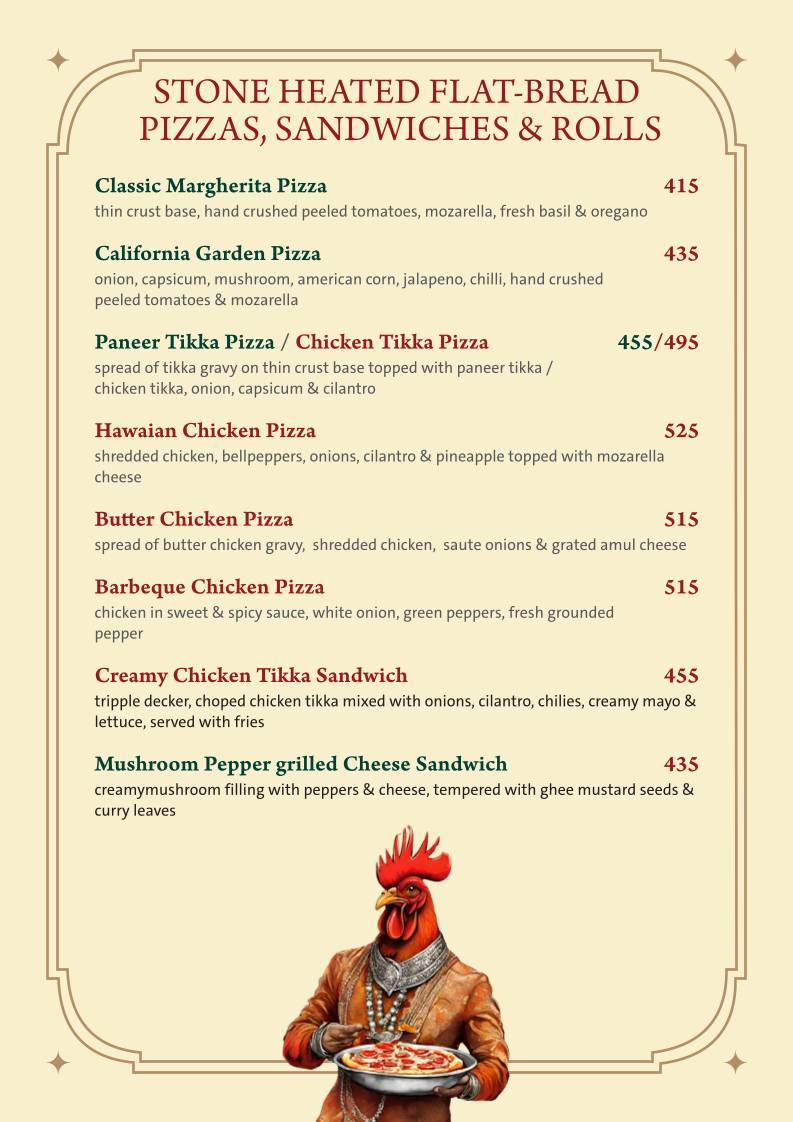 Farmhouse Fun Fiesta Restaurant menu