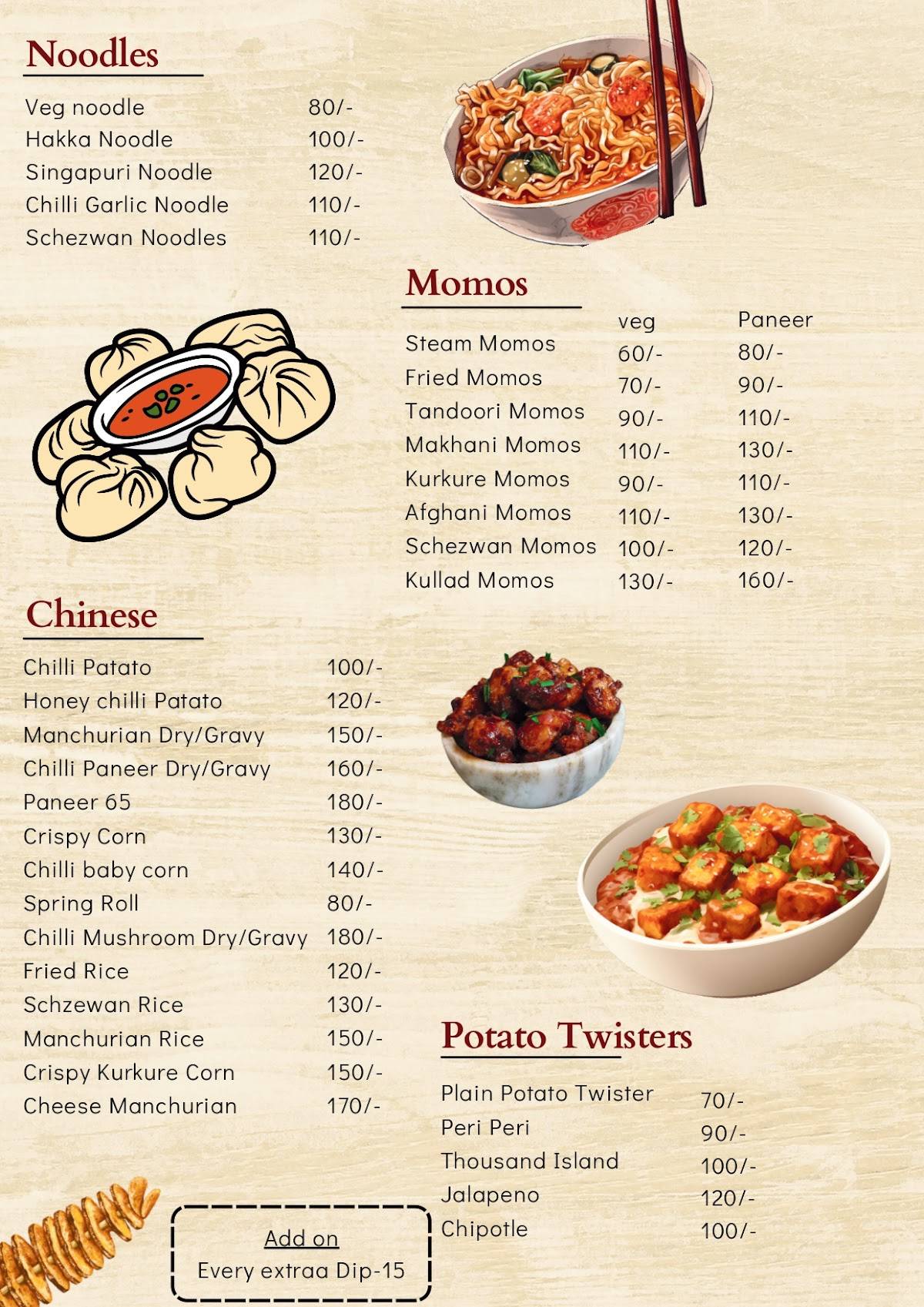 Farzi Cafe menu
