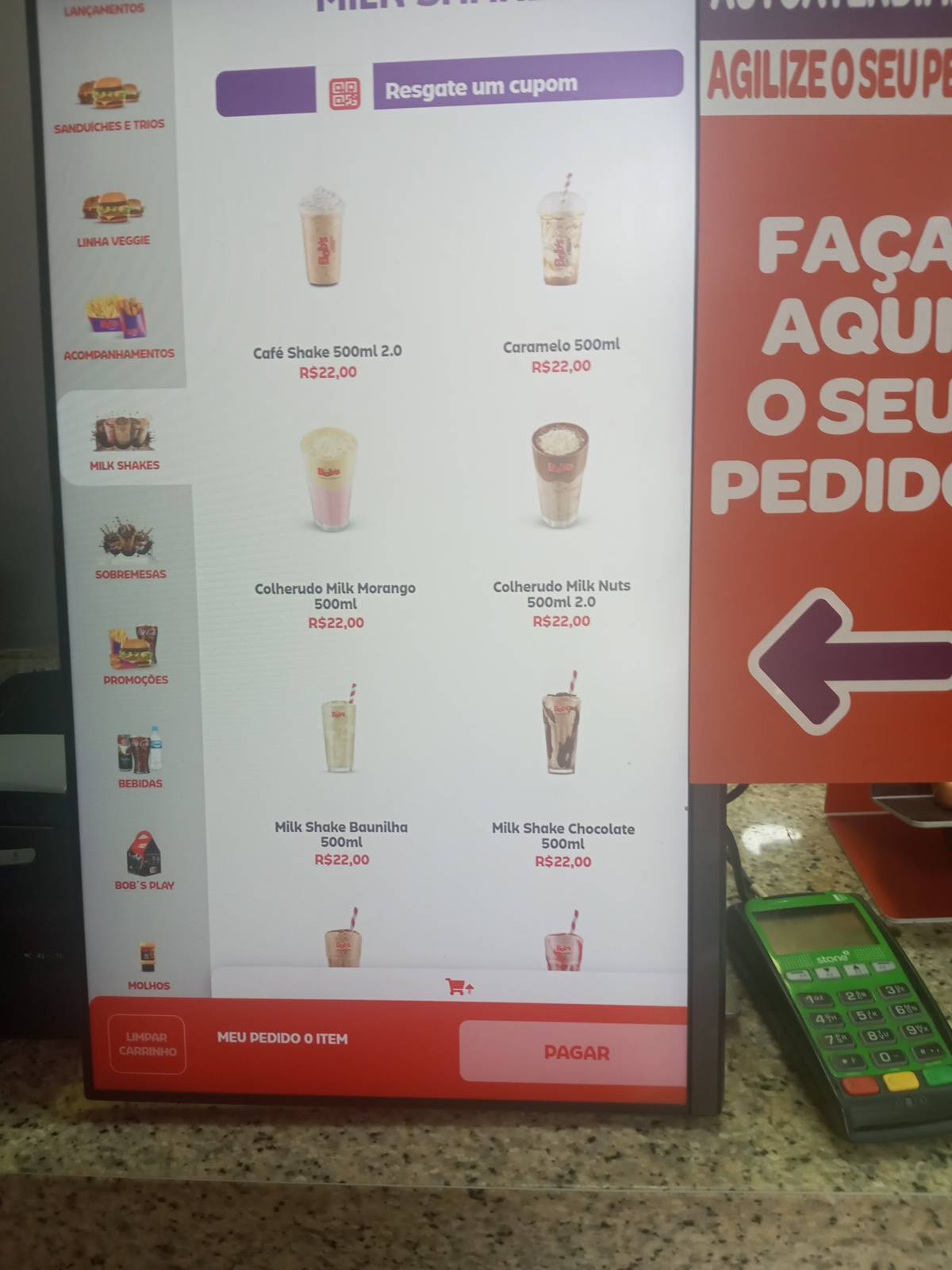 Bob's Burger - Rua Caldas Novas cardápio