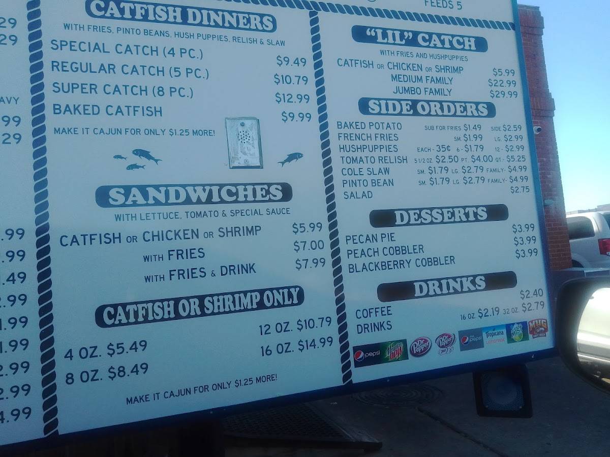 Menu At Catfish King Fast Food Tyler