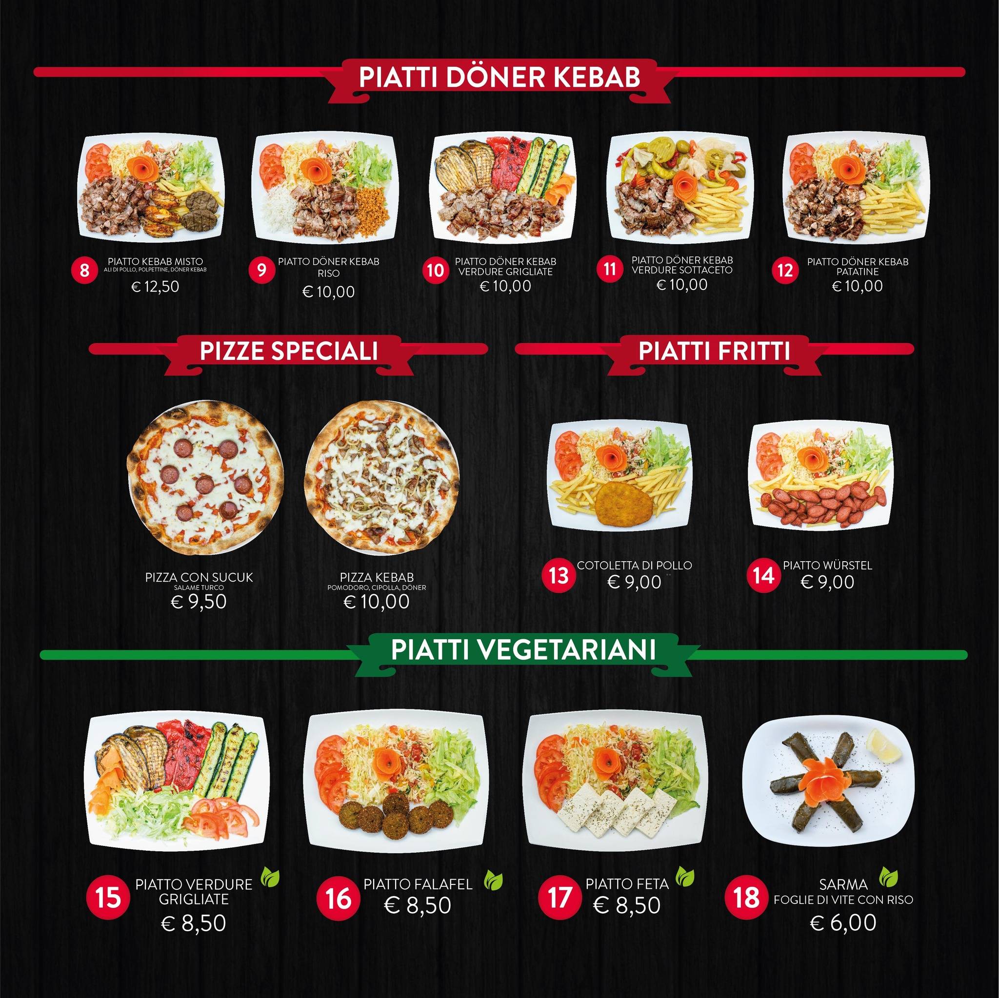 Menu di Foligno kebab 