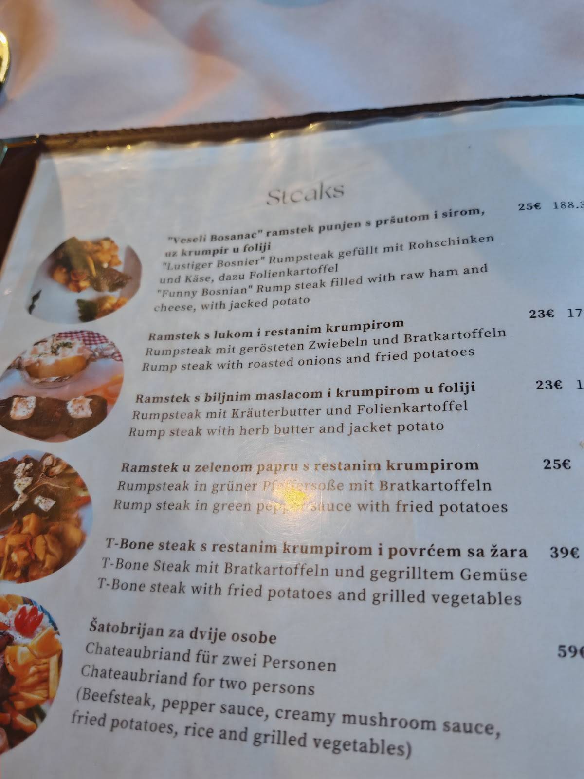 Menu di Jedro 
