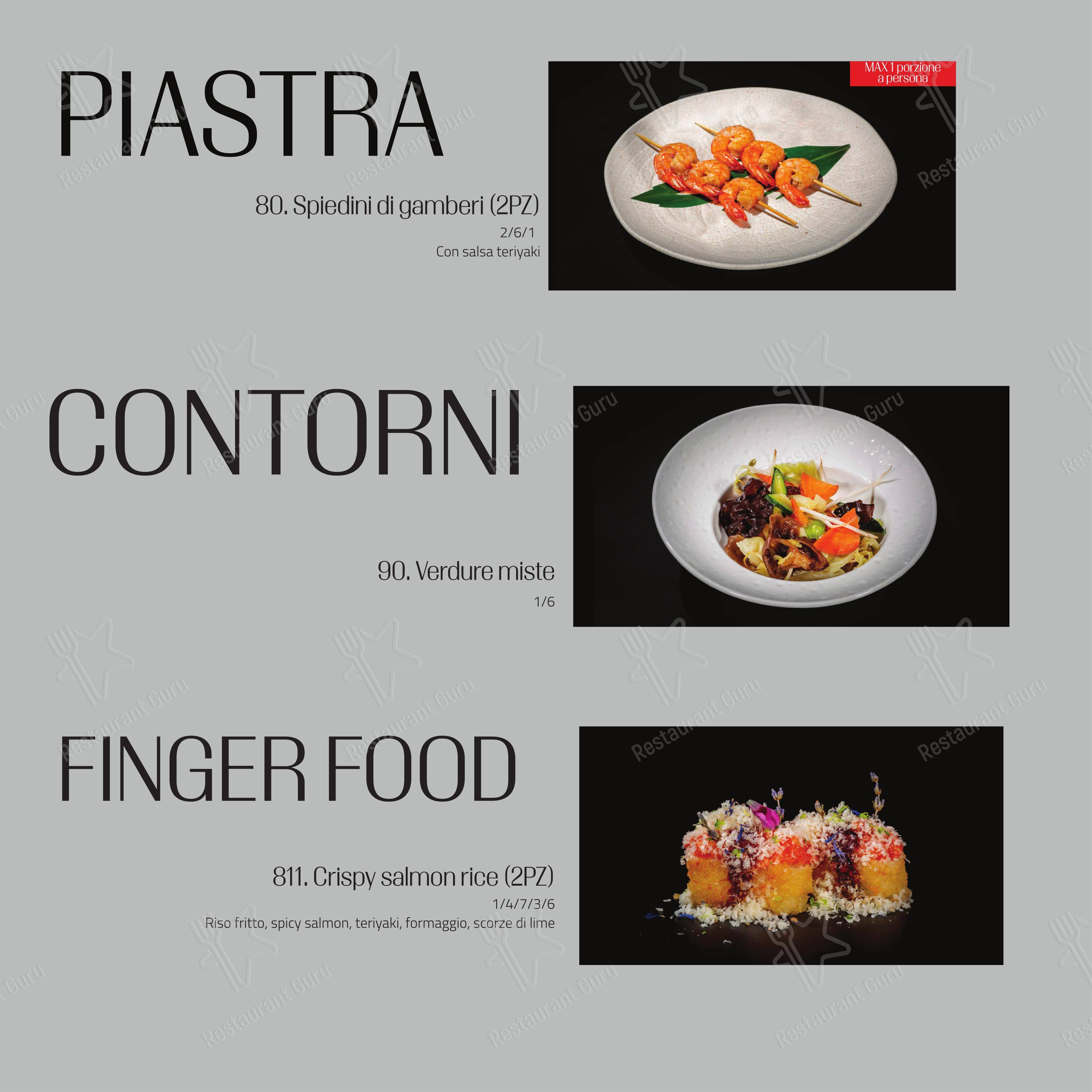 Menu bar per Feel Sushi in Imola