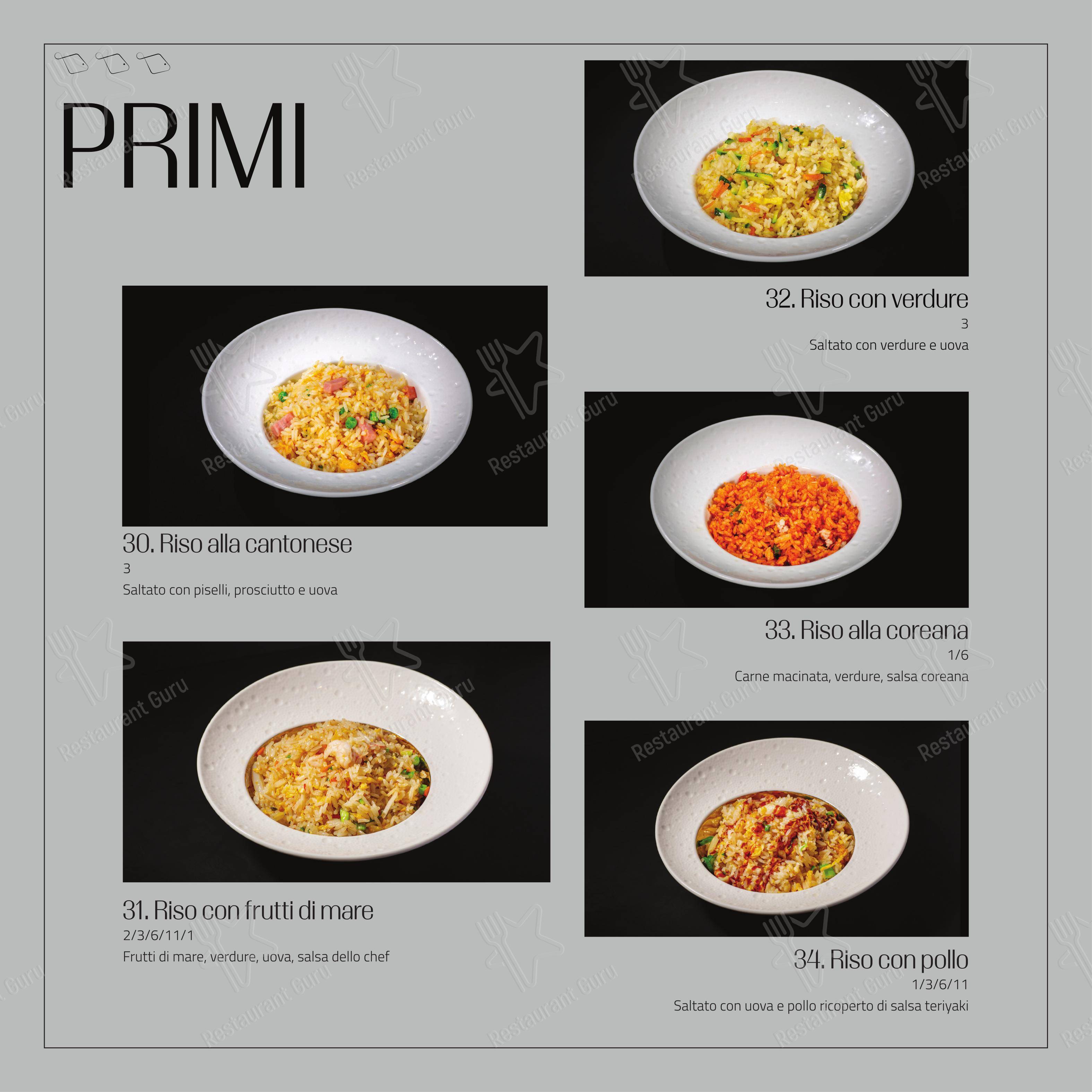 Menu bar per Feel Sushi in Imola