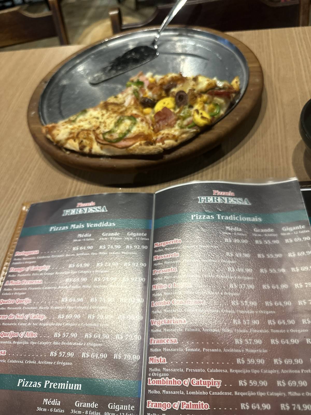 Fernessa Pizzaria e Lanchonete cardápio
