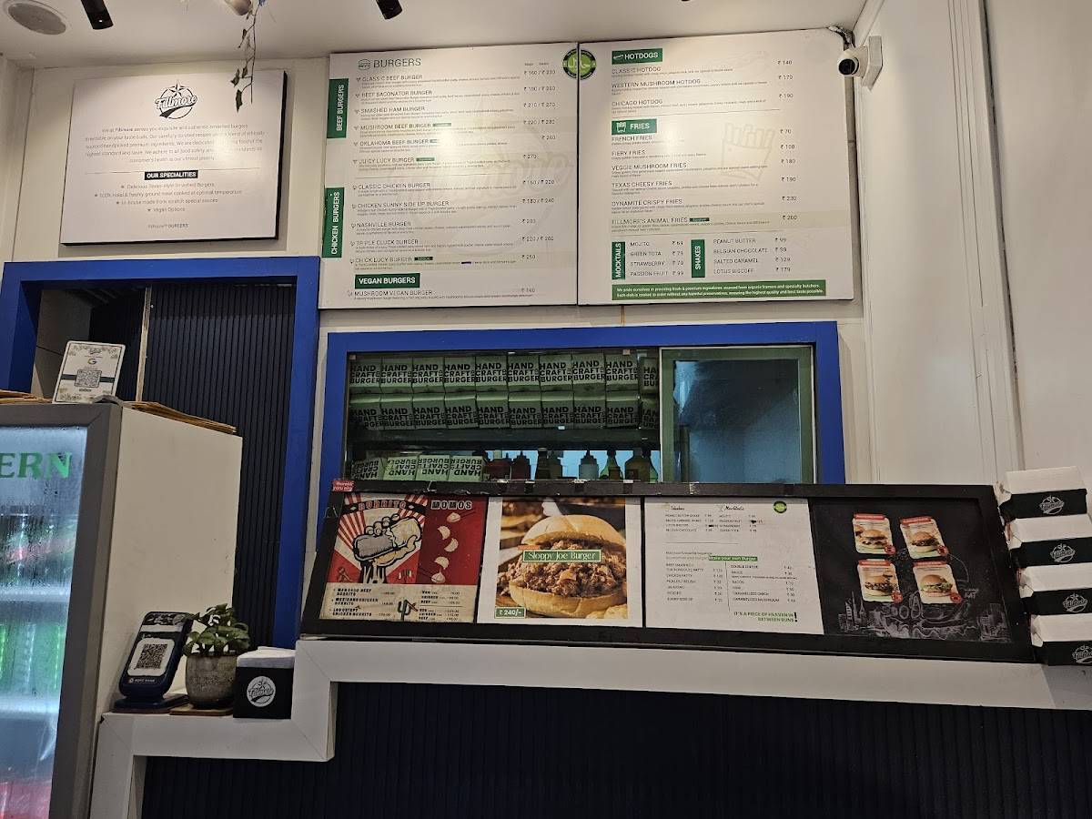 Fillmore Burger menu