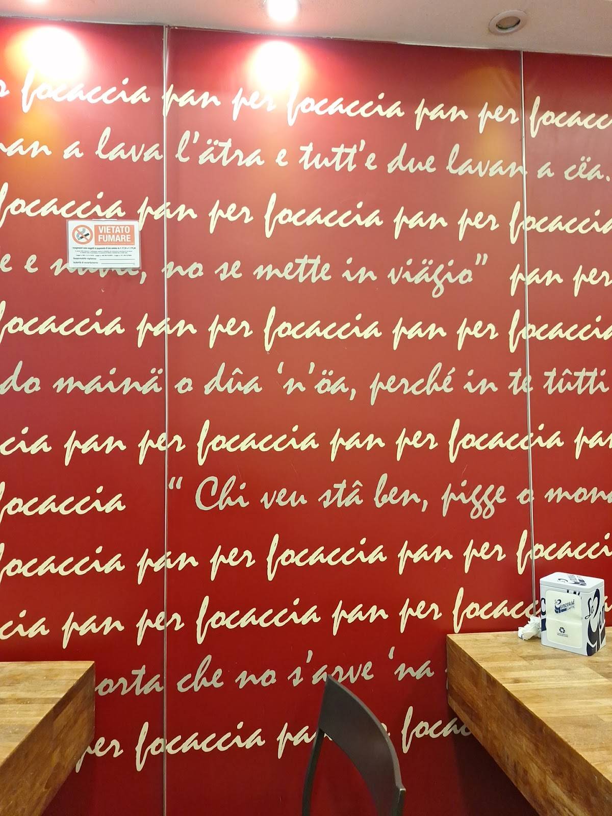 Menu di Focaccia-Bar Pan Per Focaccia 