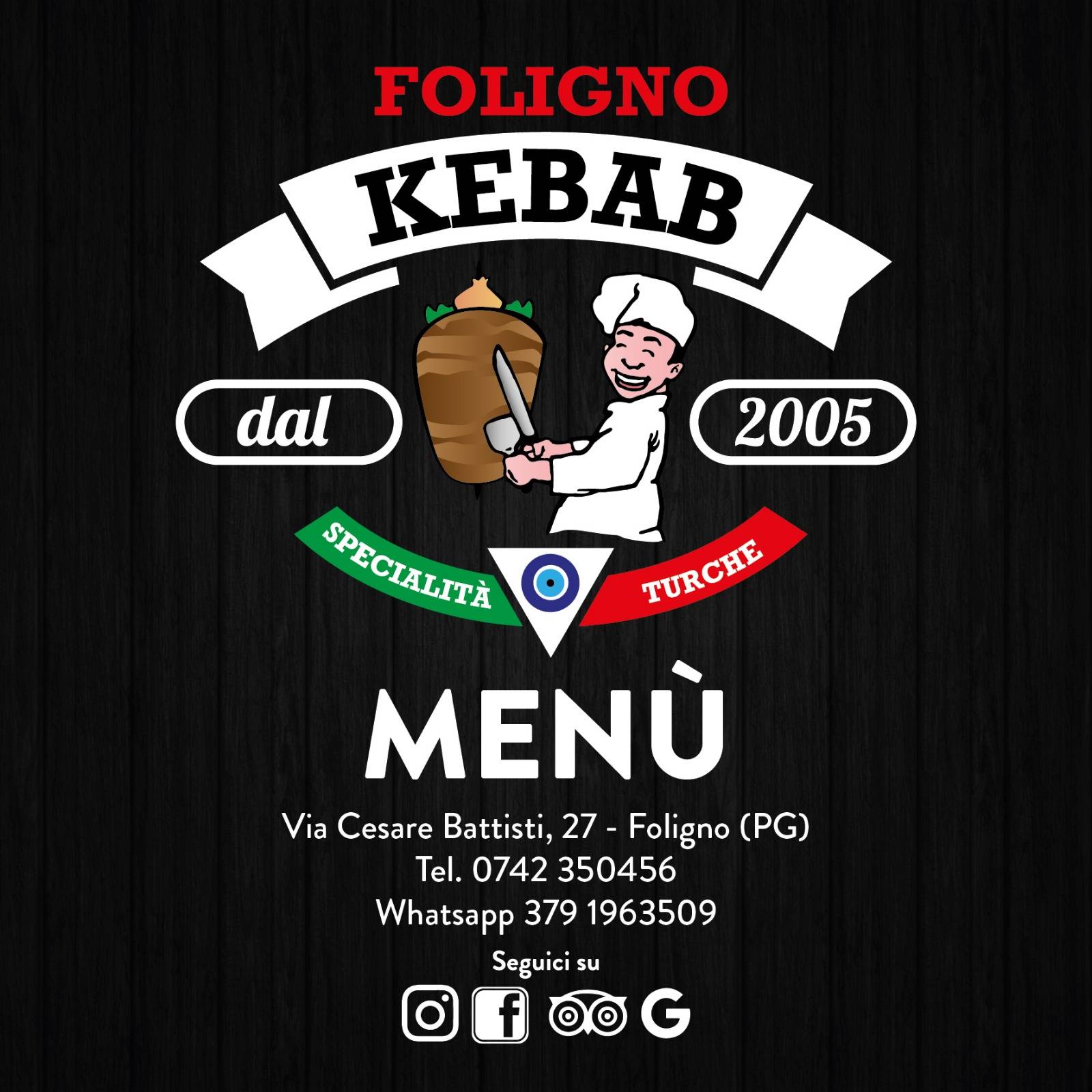 Menu di Foligno kebab 