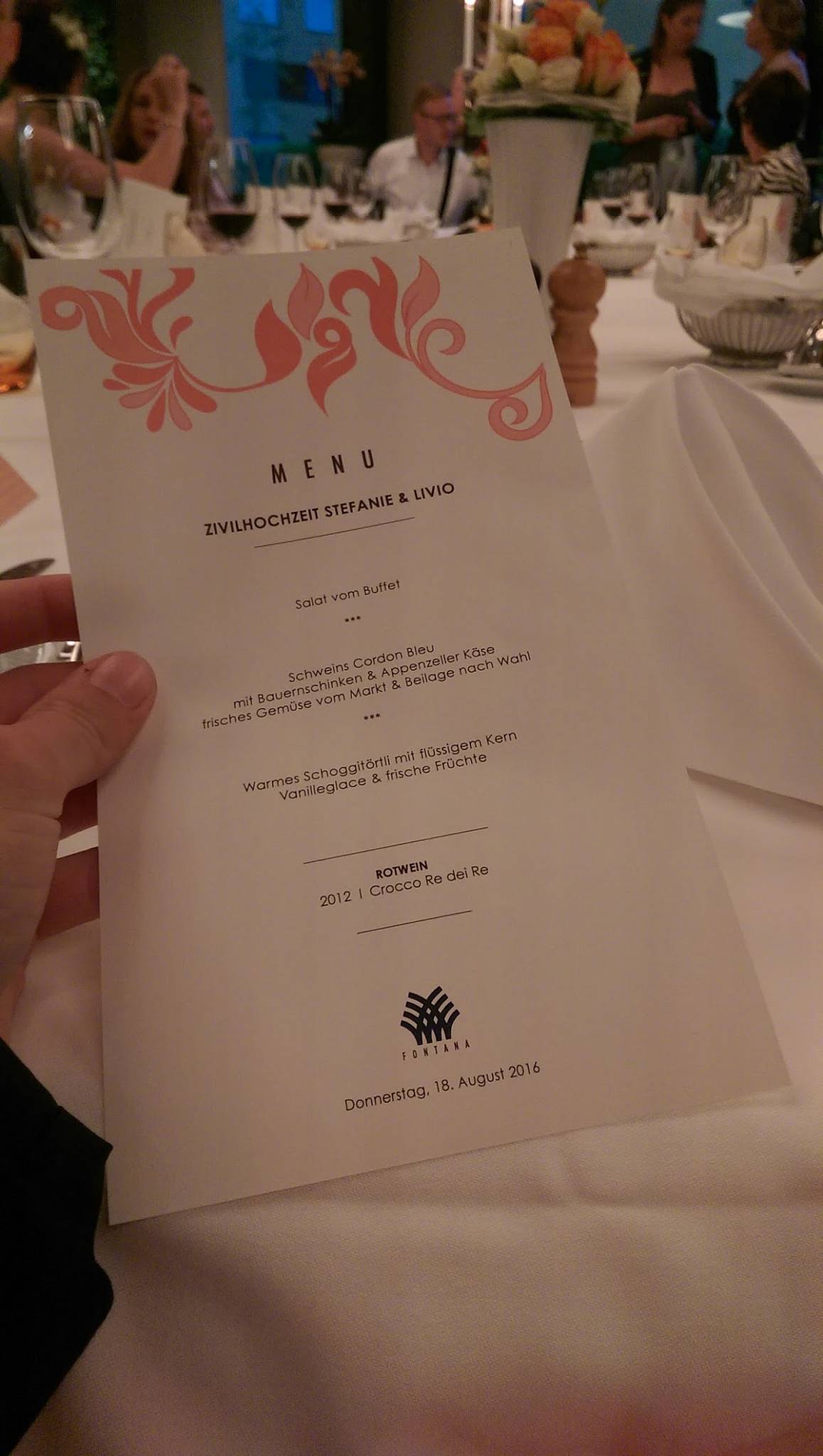 Menu di Restaurant Fontana 