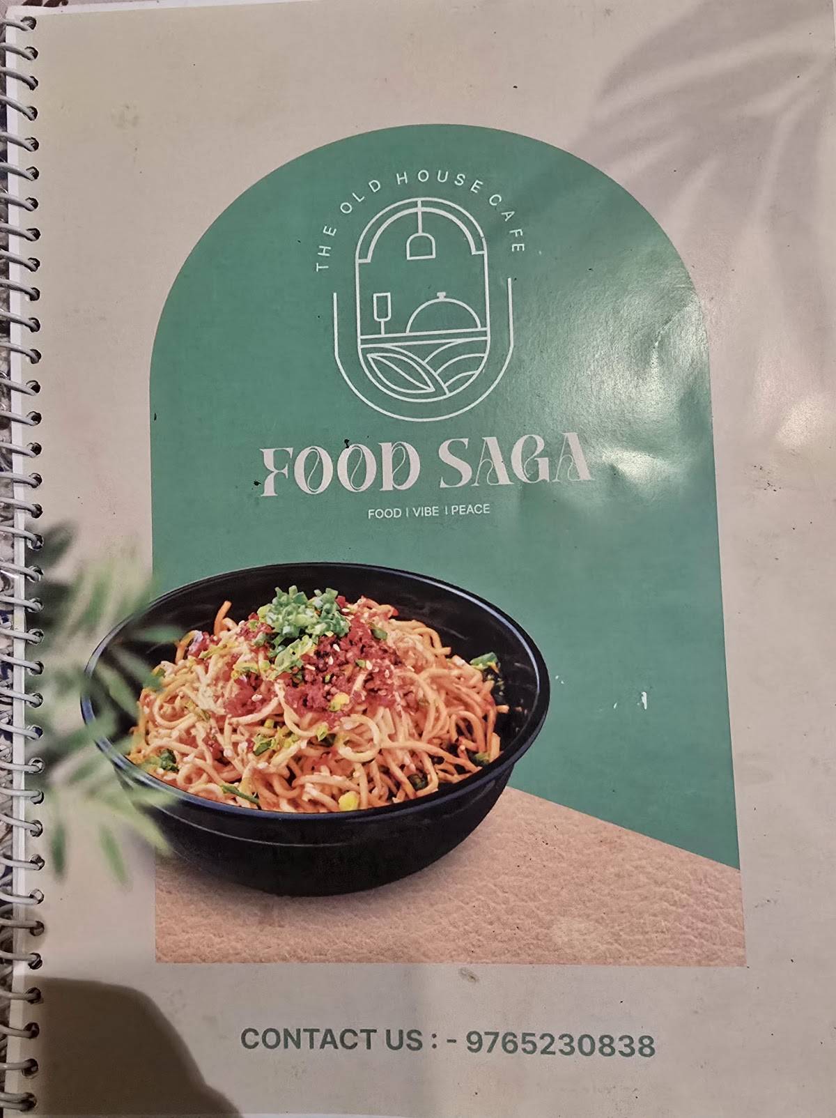 Food Saga Cafe menu