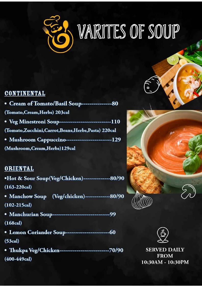 Food Heaven Restaurant menu