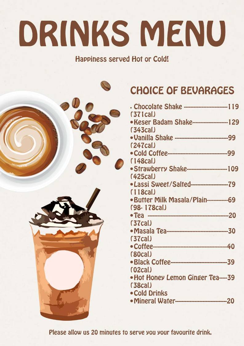 Food Heaven Restaurant menu