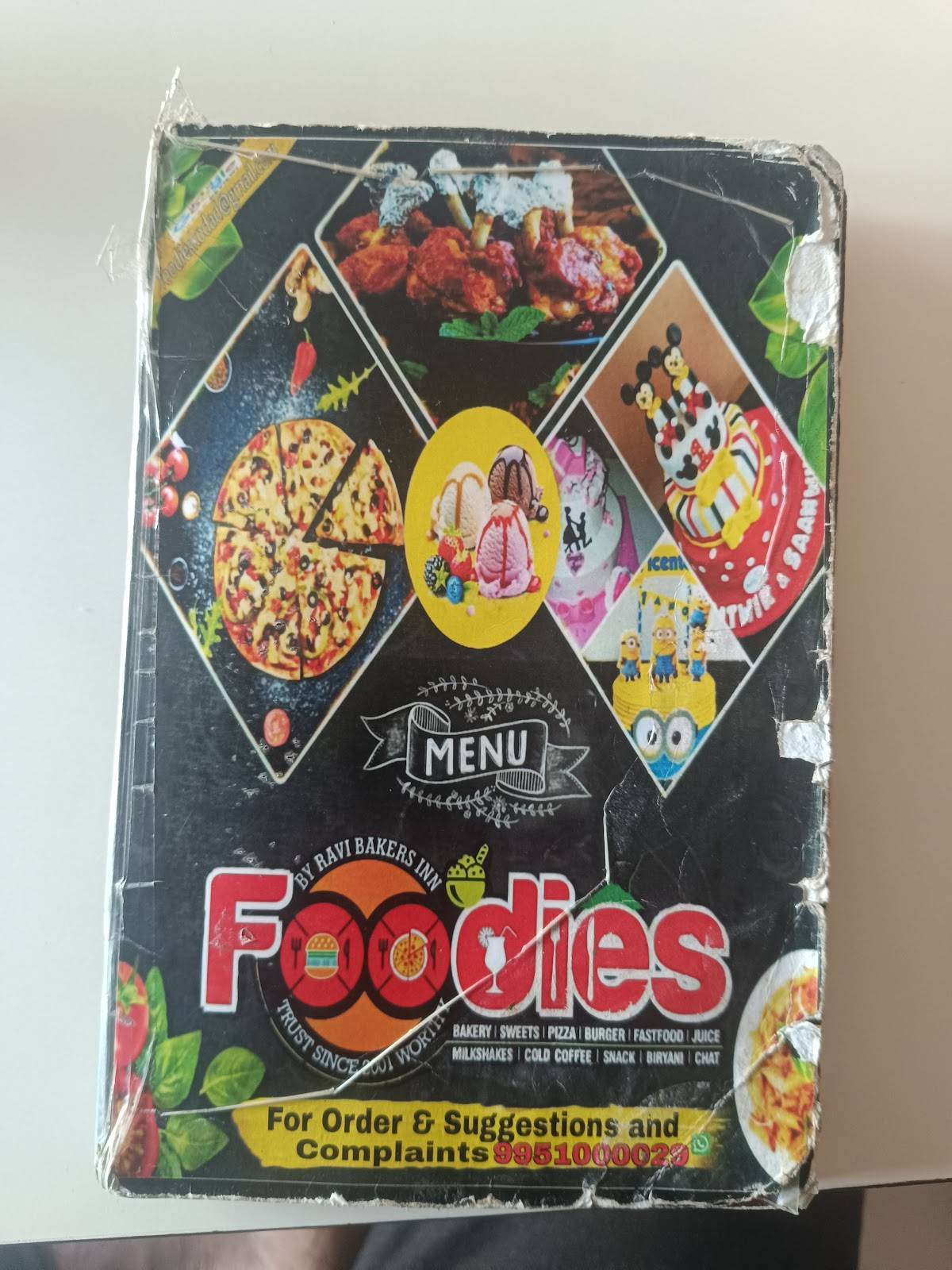 Foodies menu