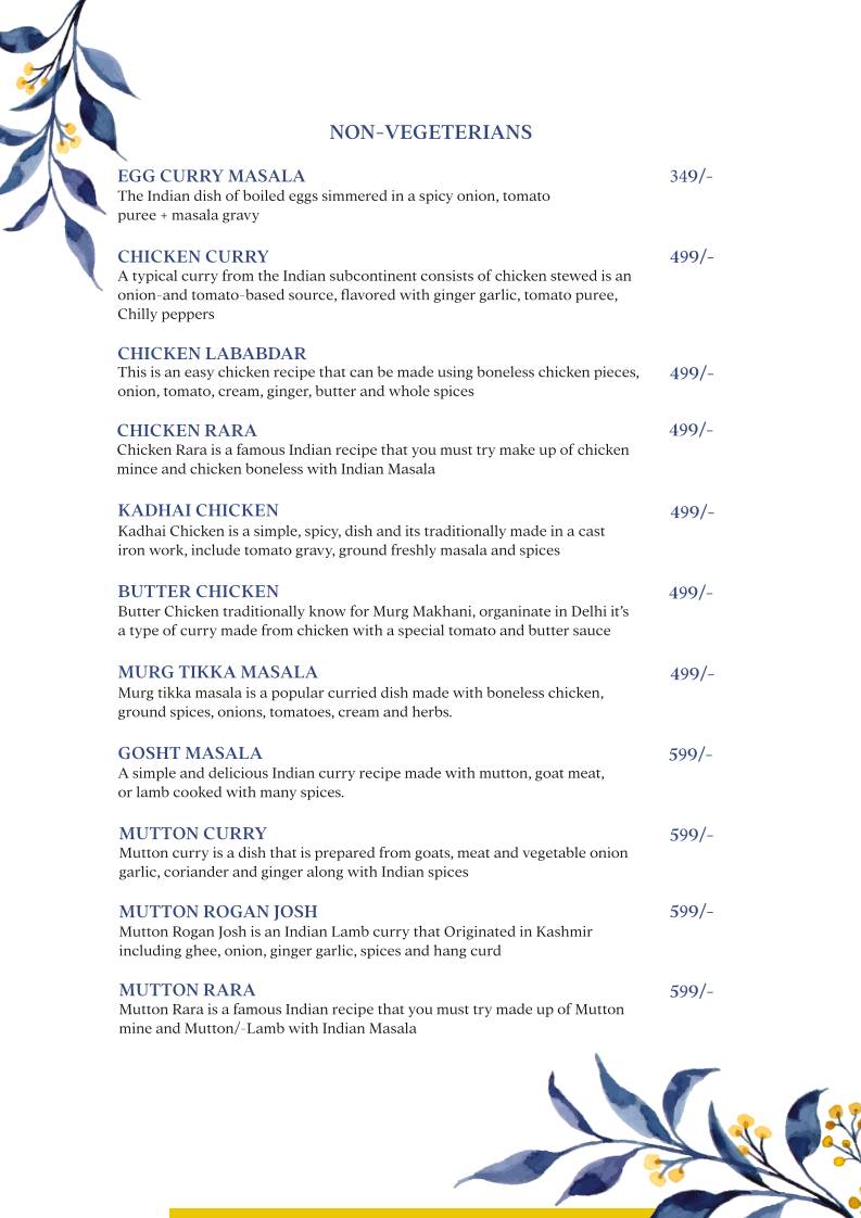 Forest House Cafe menu