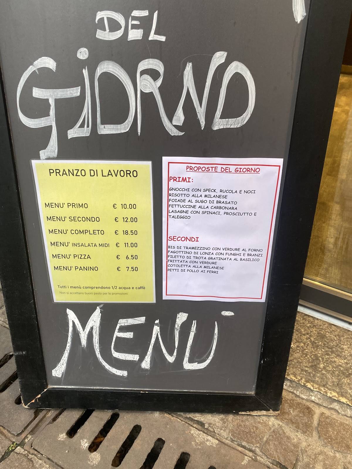 Menu di Forneria Rota 