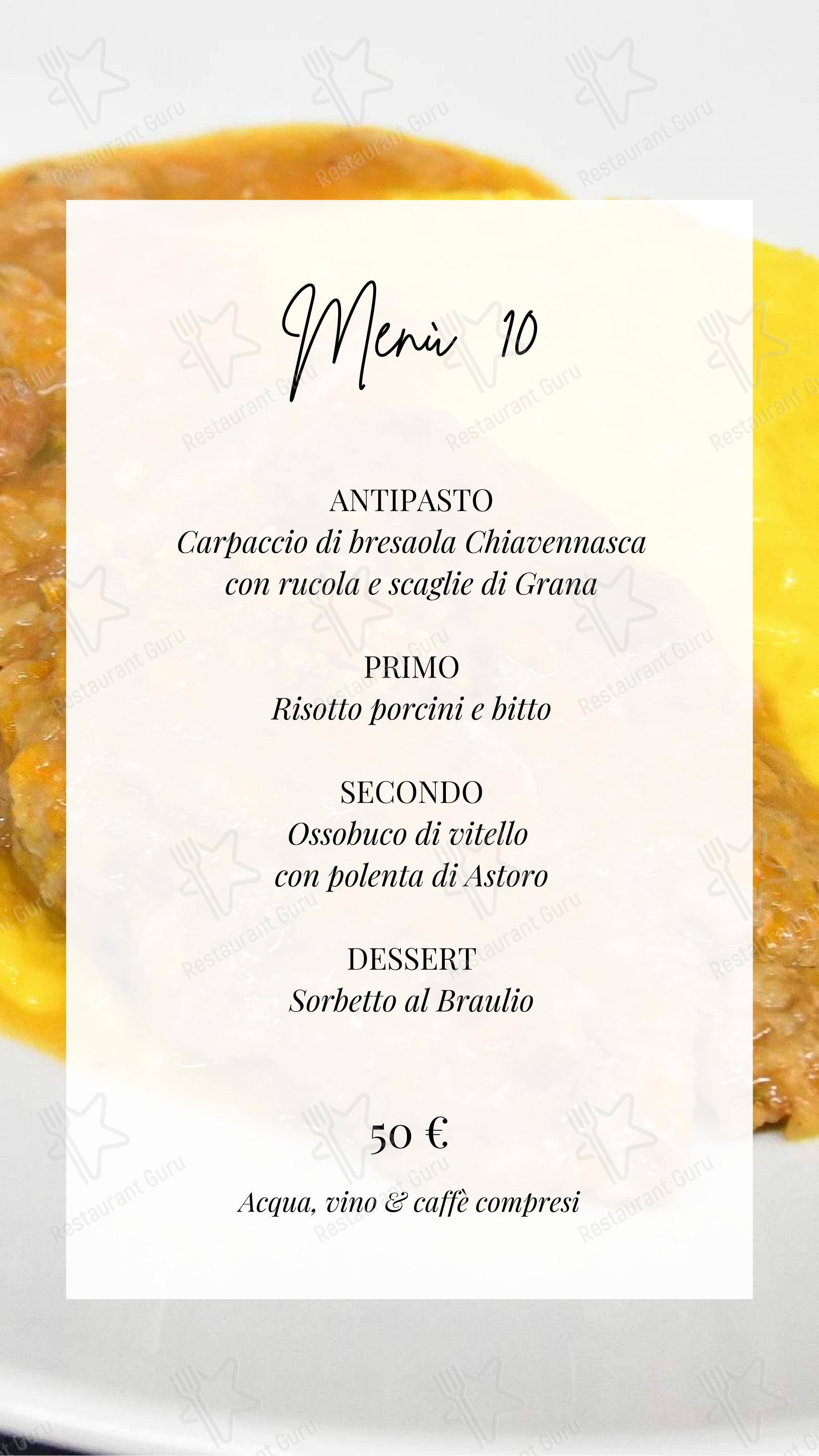 菜单 per Ristorante Enoteca Frigerio ristorante