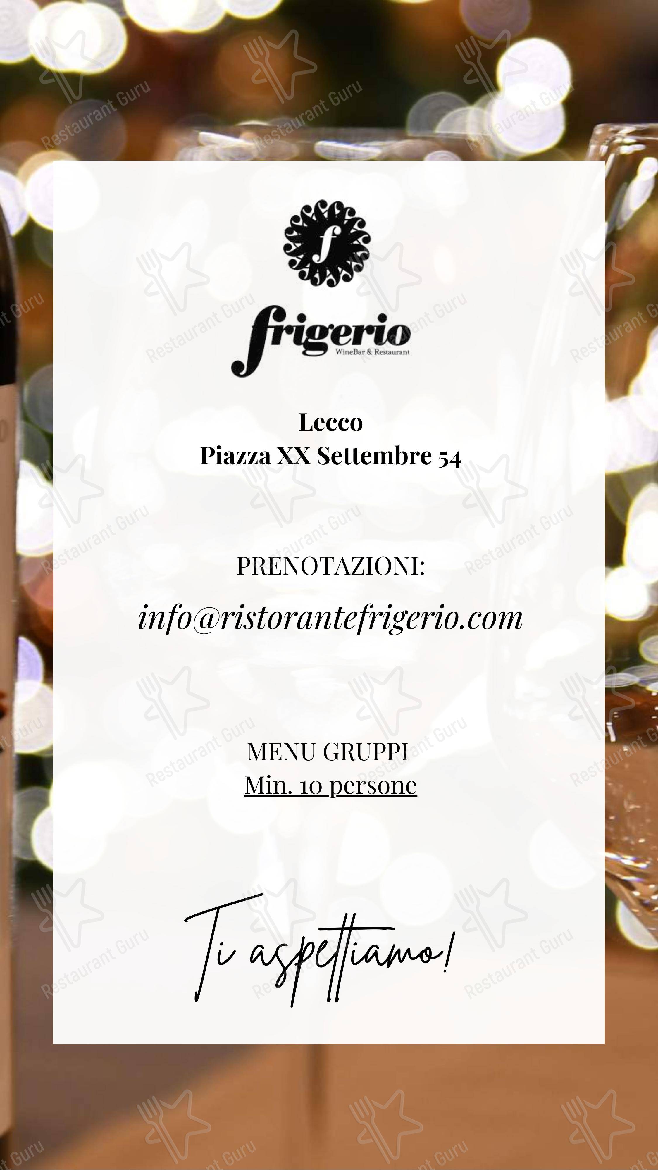 Menu di Ristorante Enoteca Frigerio - 菜单