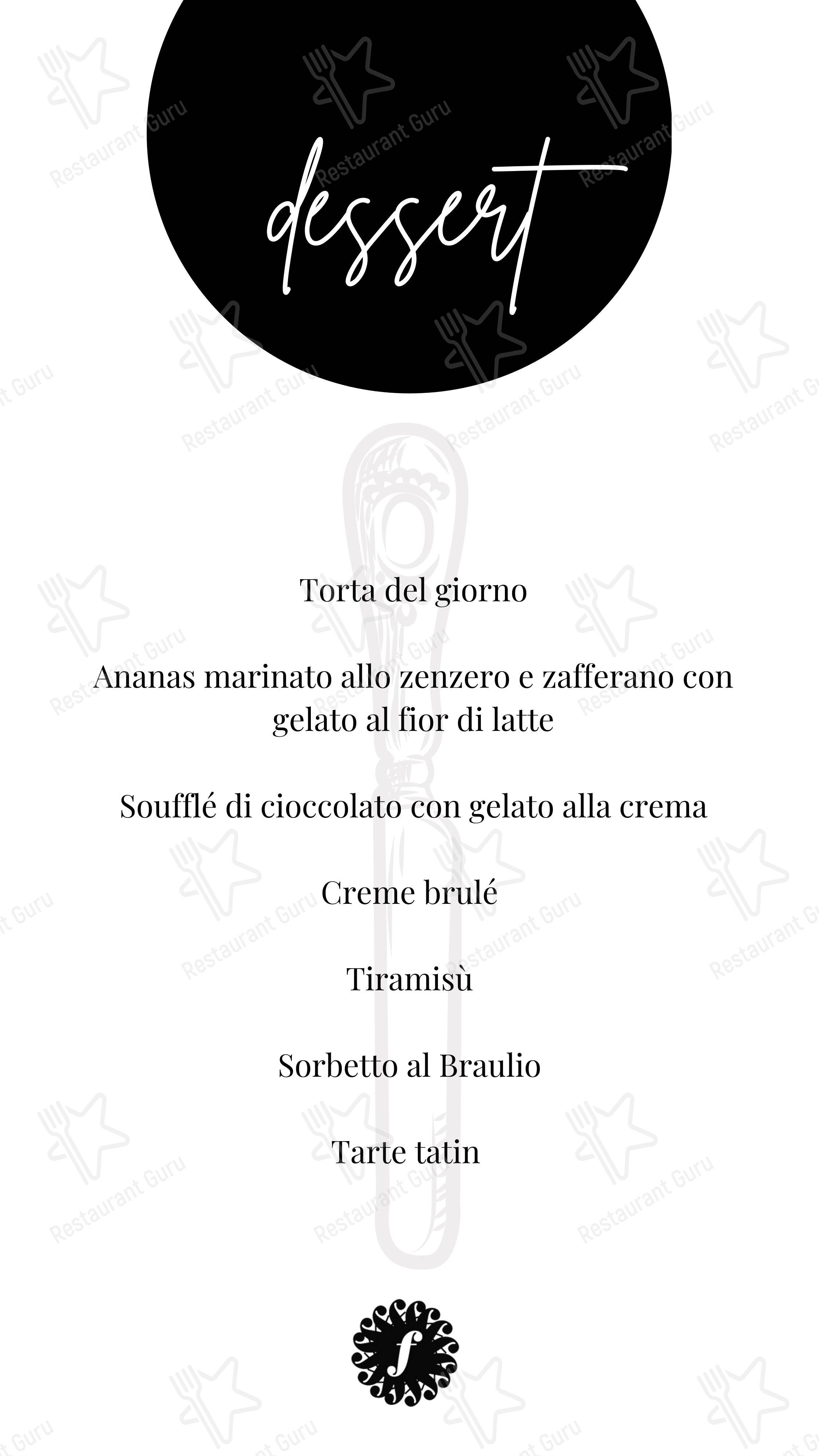 Основное меню per Ristorante Enoteca Frigerio ristorante