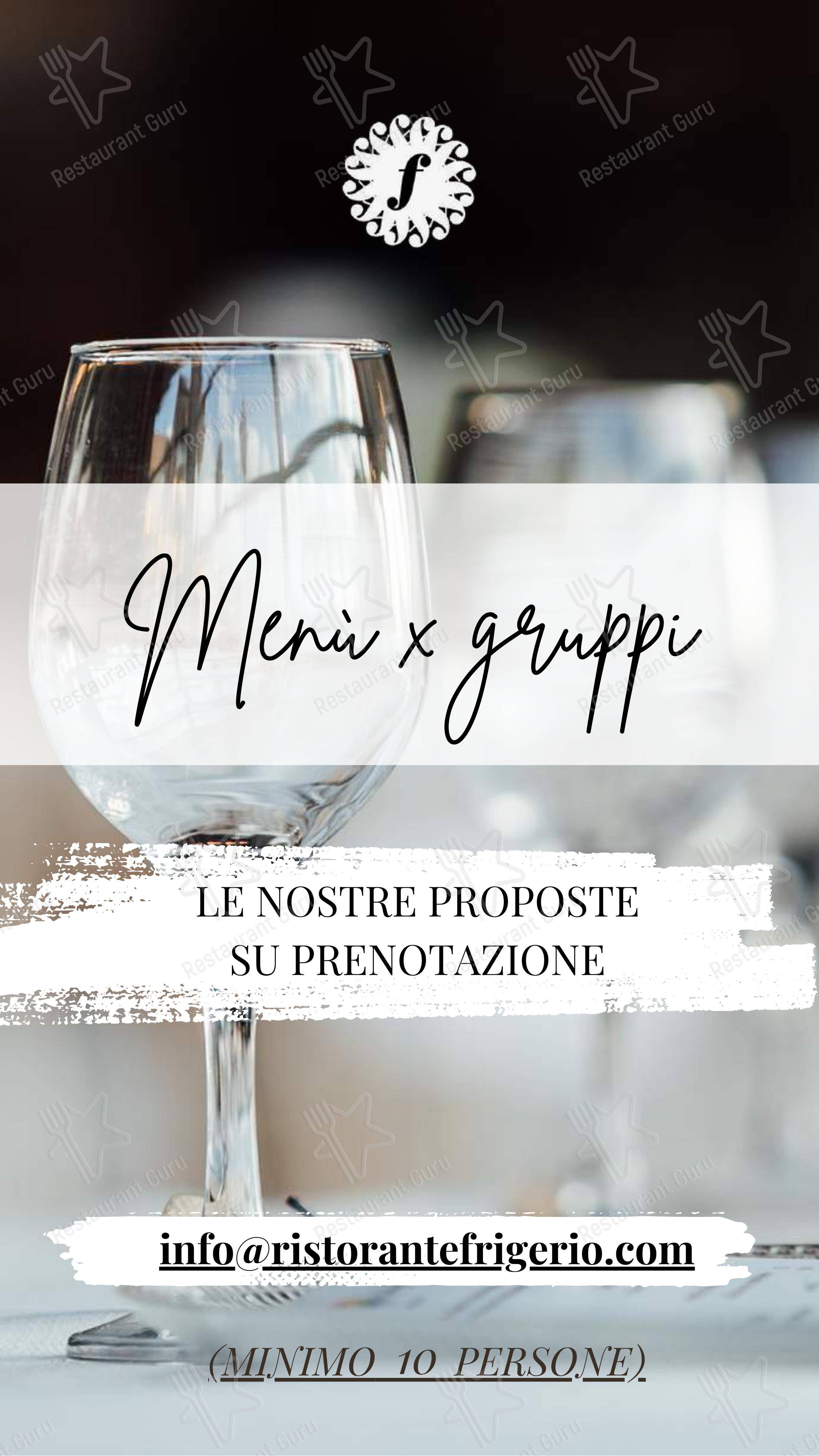 Ristorante Enoteca Frigerio in Lecco - 菜单