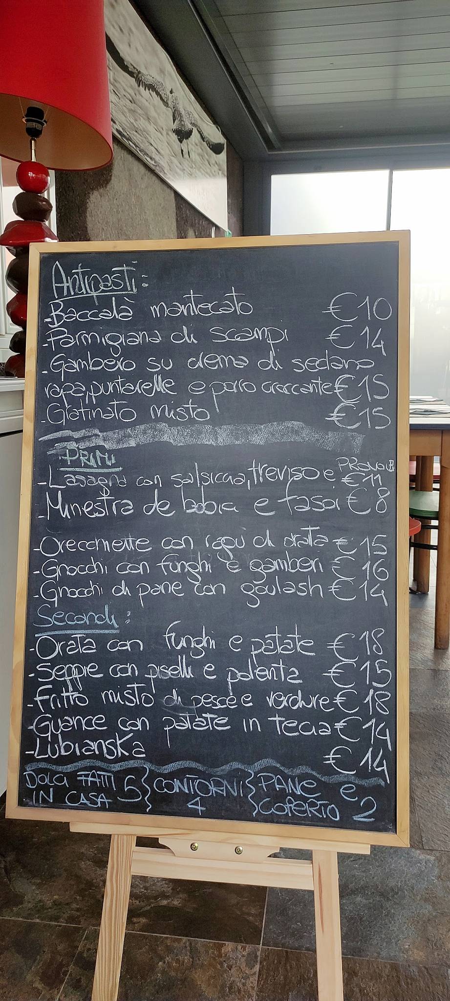Menu di La Casetta de Mama 
