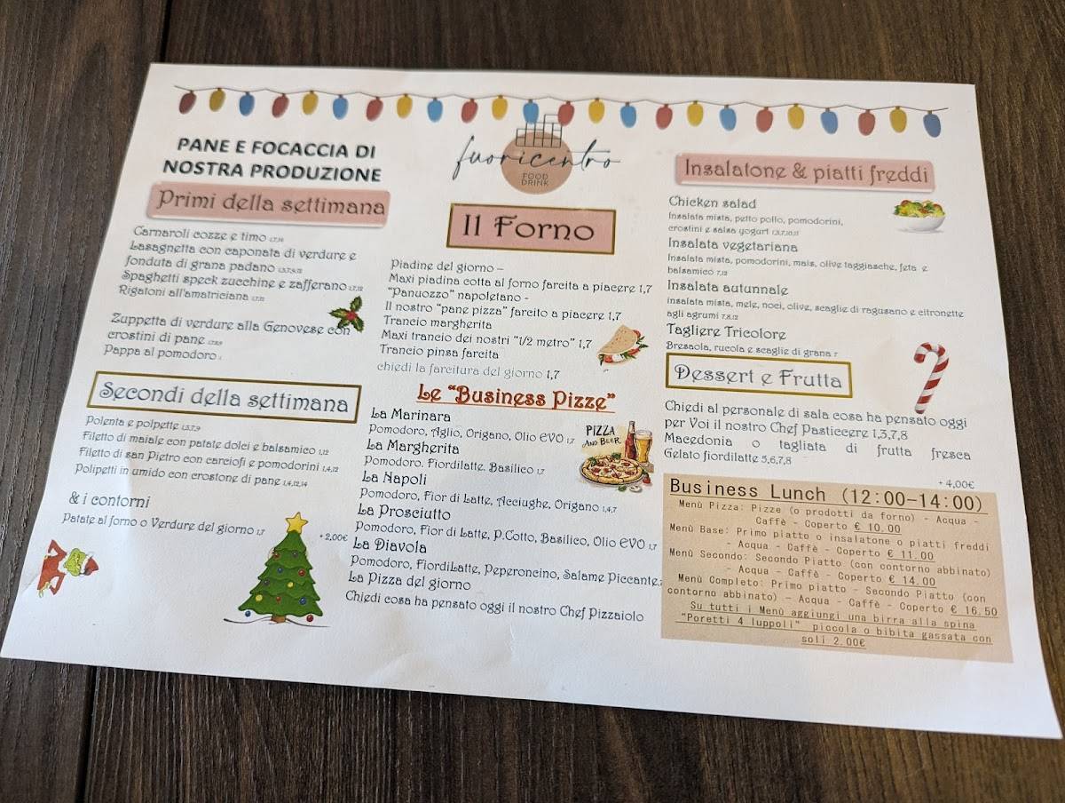 Menu di Fuoricentro 