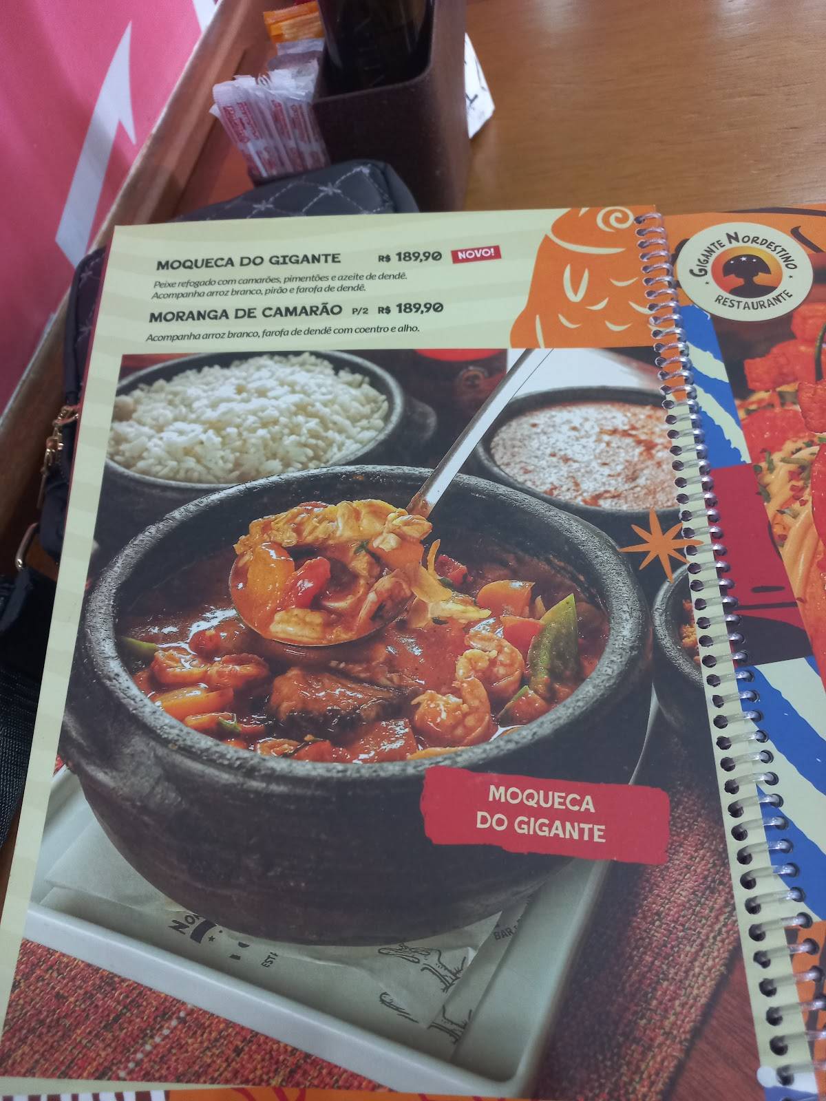 GIGANTE NORDESTINO BANGU cardápio