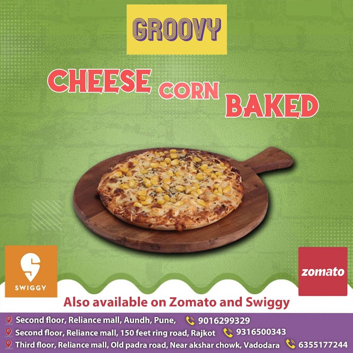 GROOVY CAFE RAJKOT menu