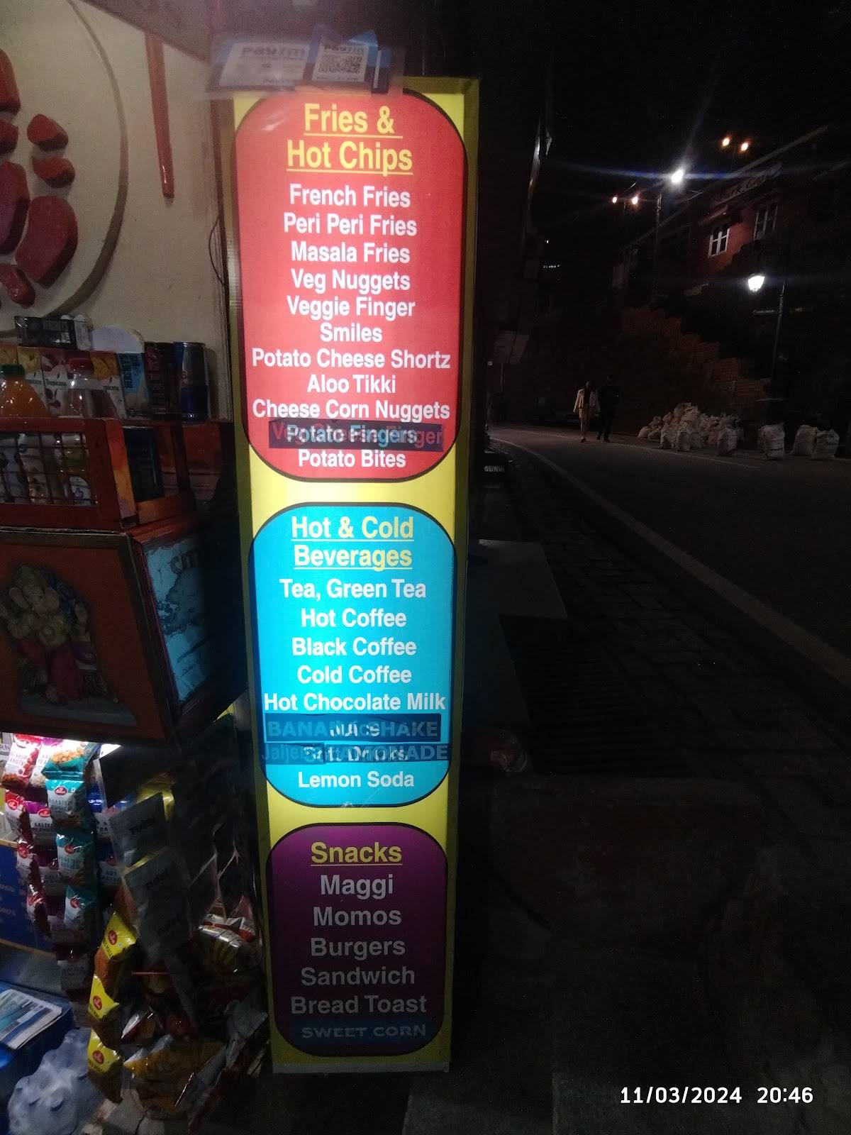 Ganpati Fast Food Corner (MAGGI nd Coffee Point) menu