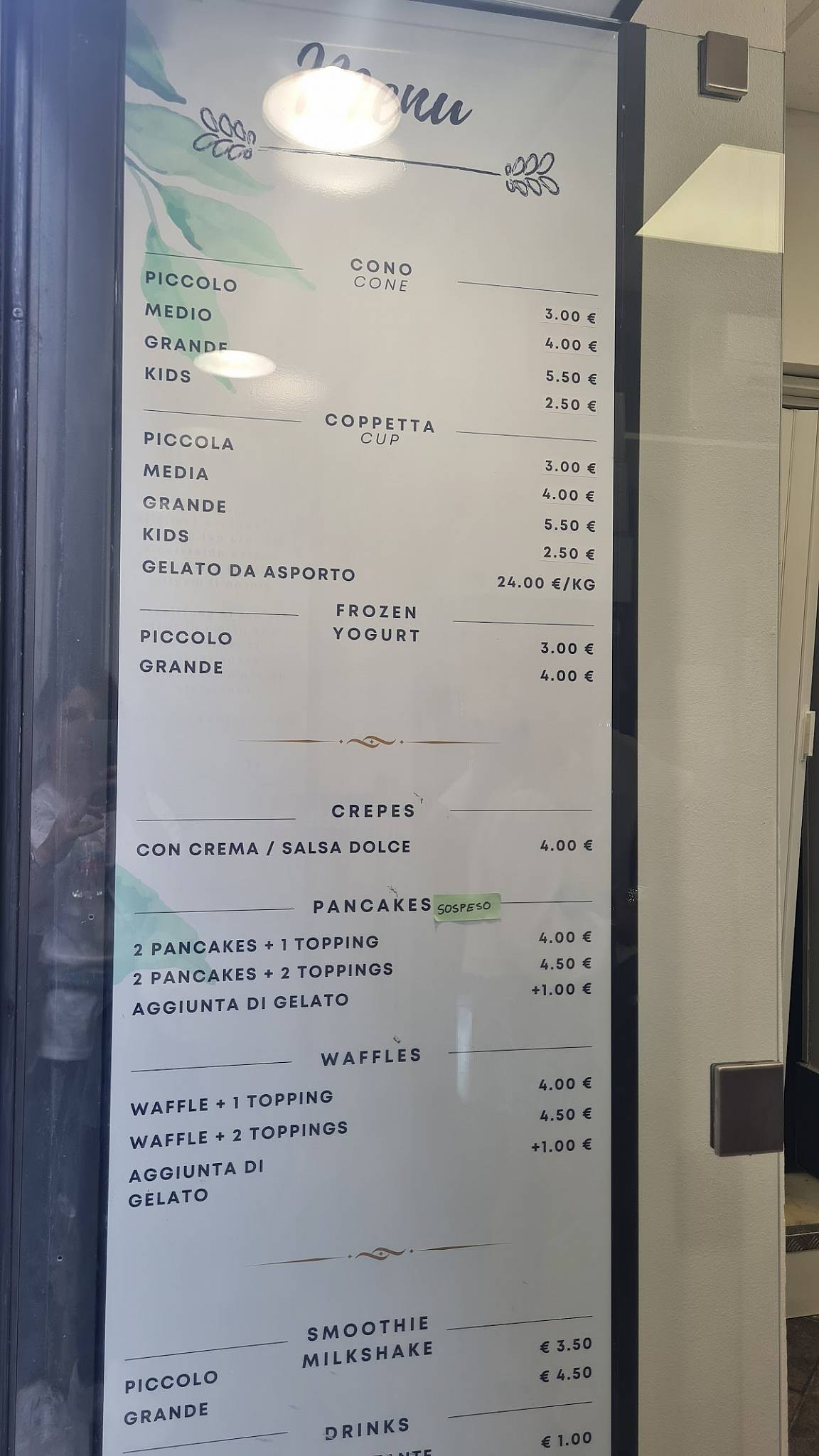 Menu di Gelateria Dallo Zio 