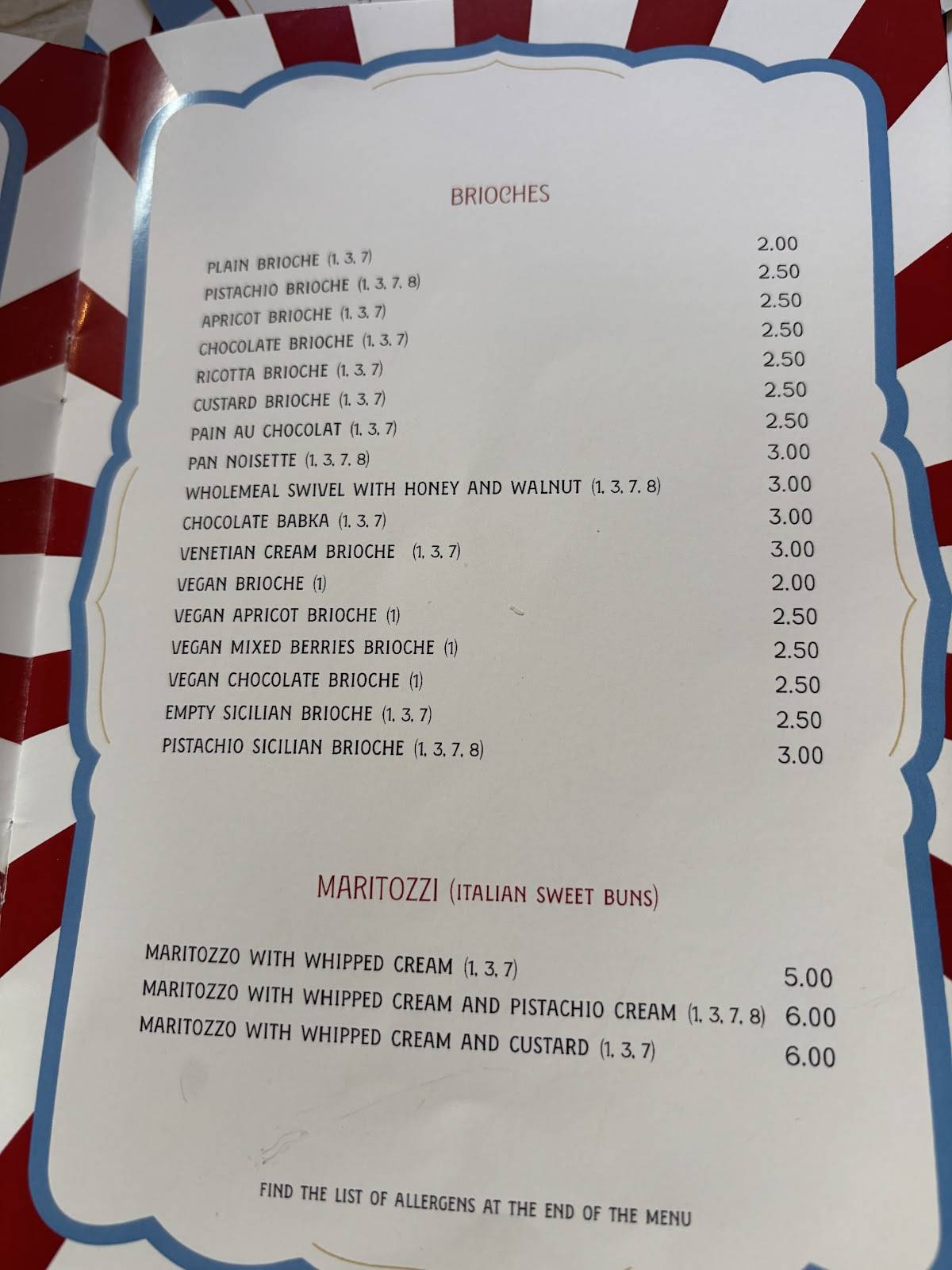 Menu di Gelsomina 