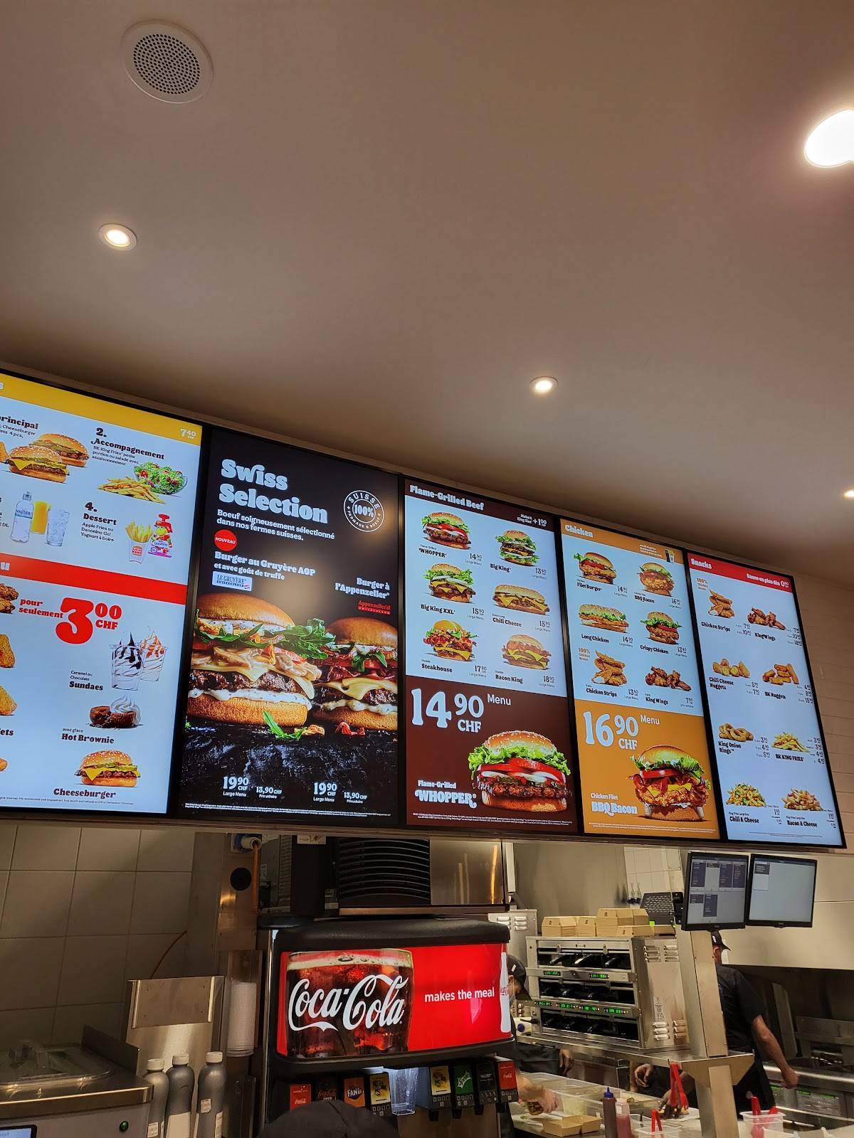 Menu di Burger King 