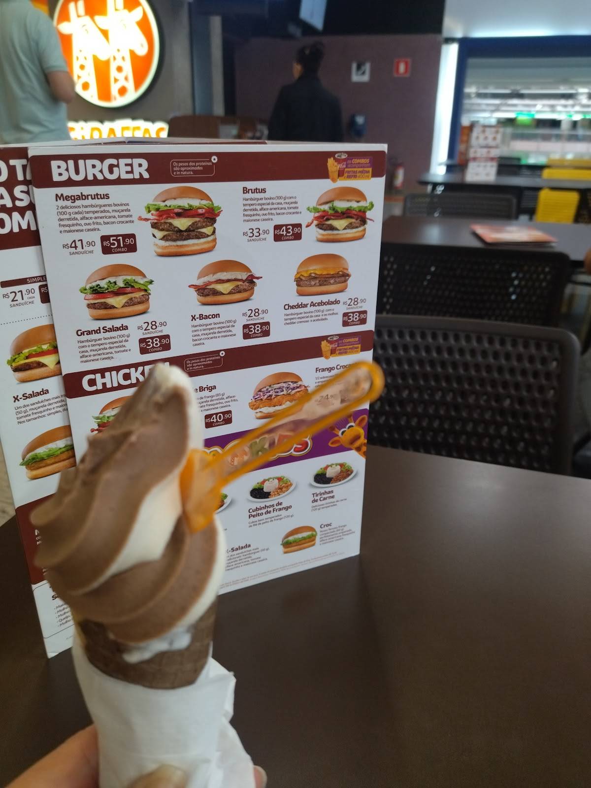 Giraffas - Aeroporto Afonso Pena cardápio