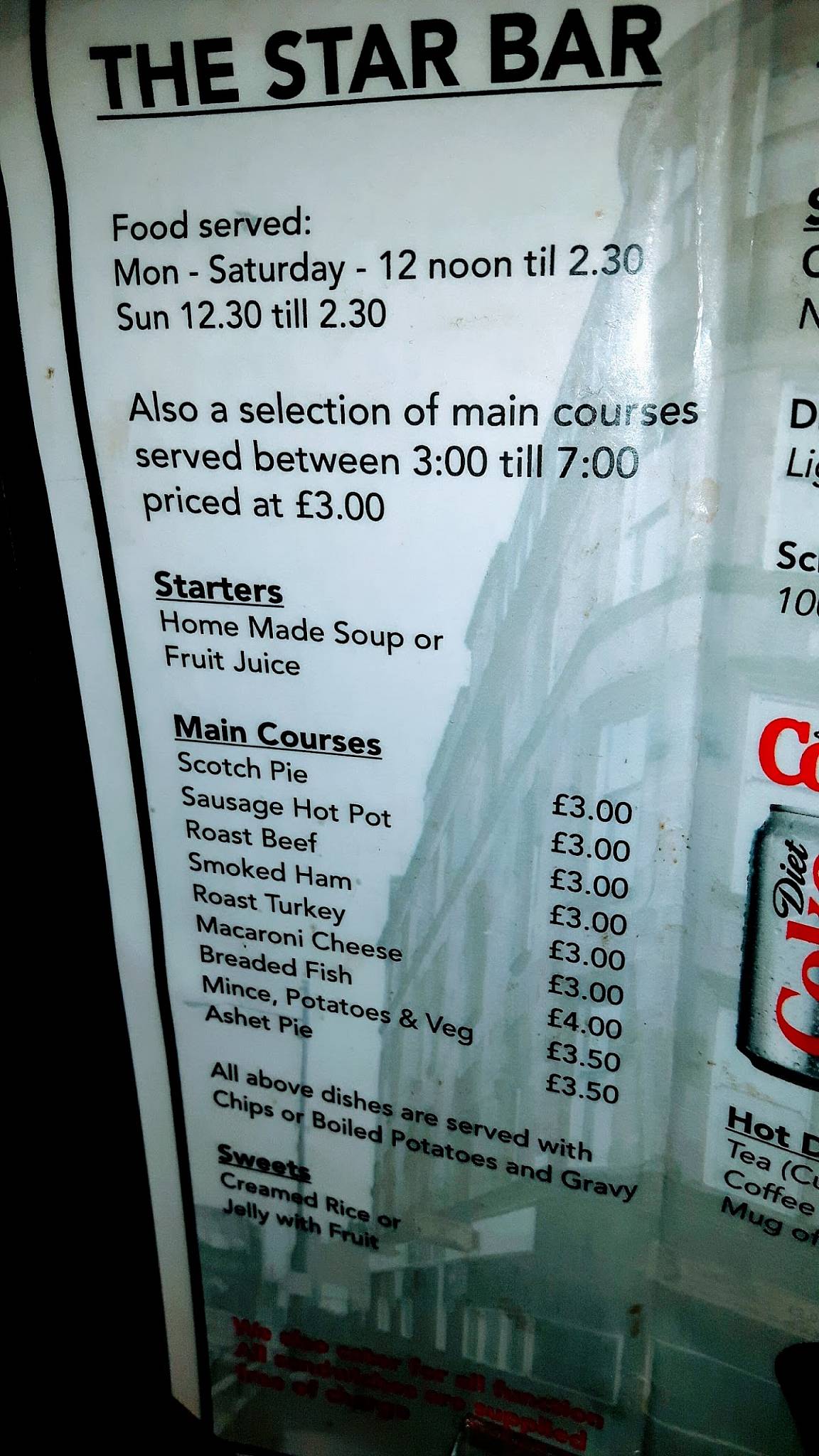 menu-at-glasgow-s-star-bar-glasgow-537-539-eglinton-st