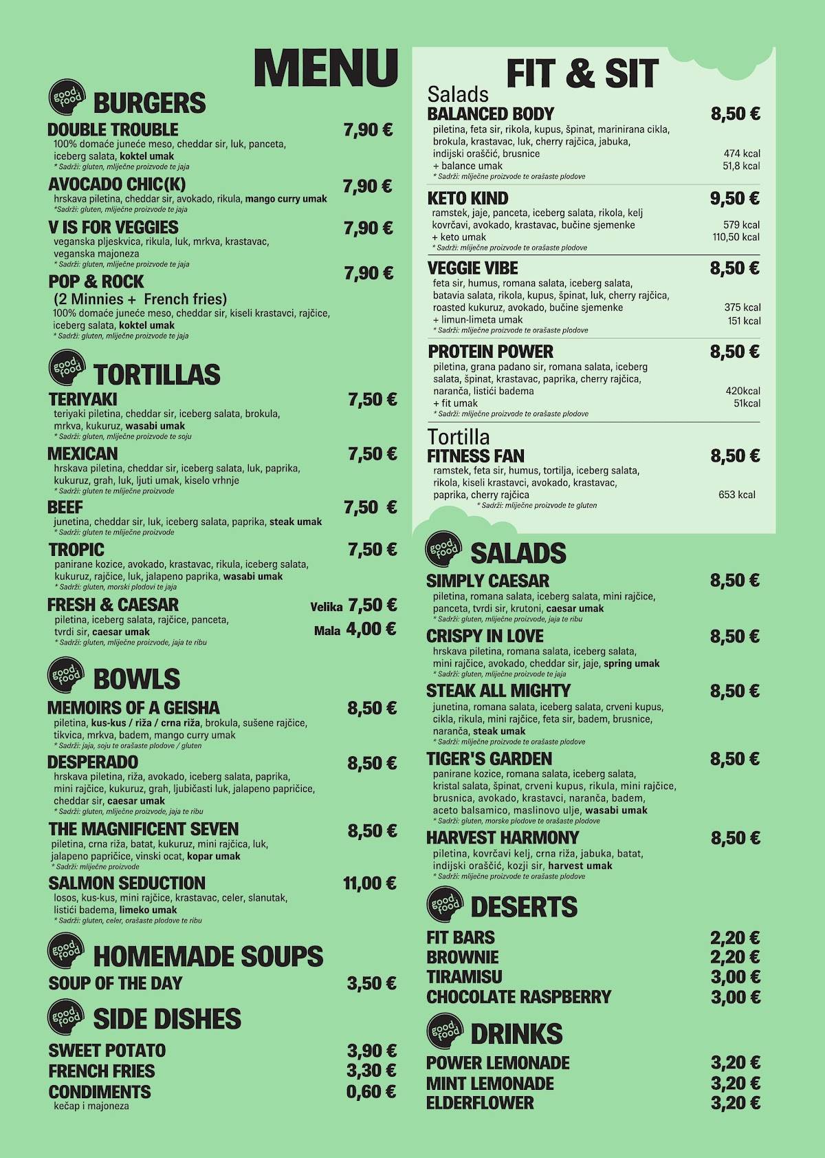 Menu di Good Food Centar 