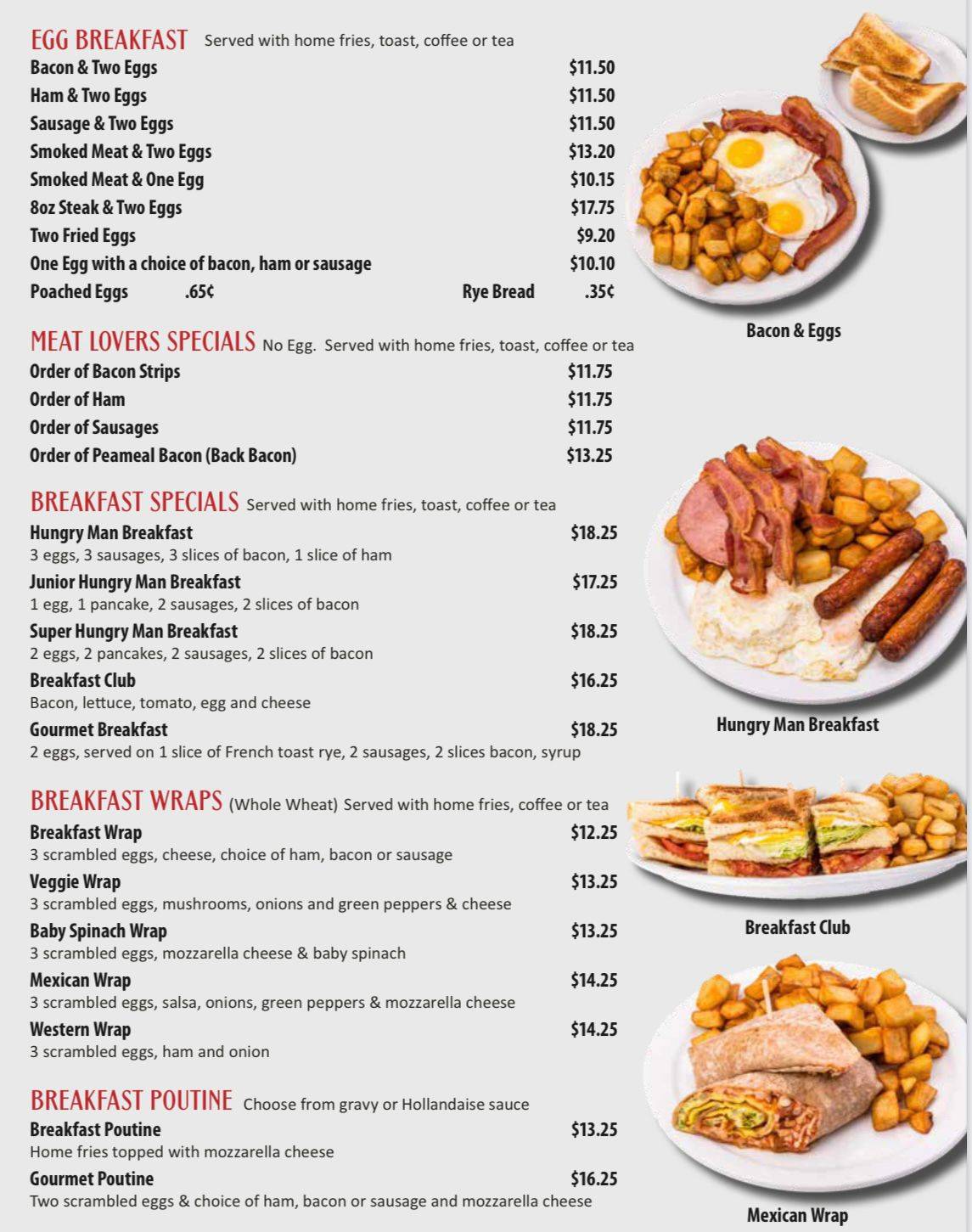 Menu at Gourmet Restaurant, Carleton Place