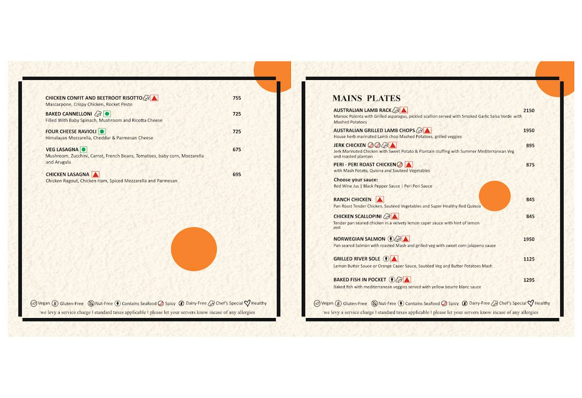 Grain by elgin : Pan-Asian European menu