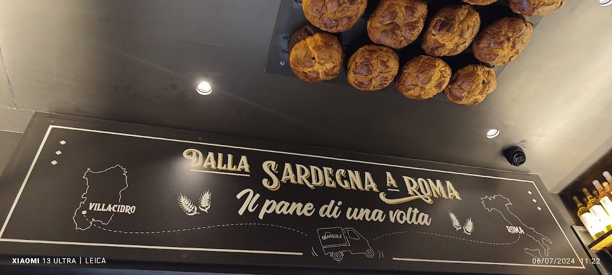 Menu di Gran Sole 