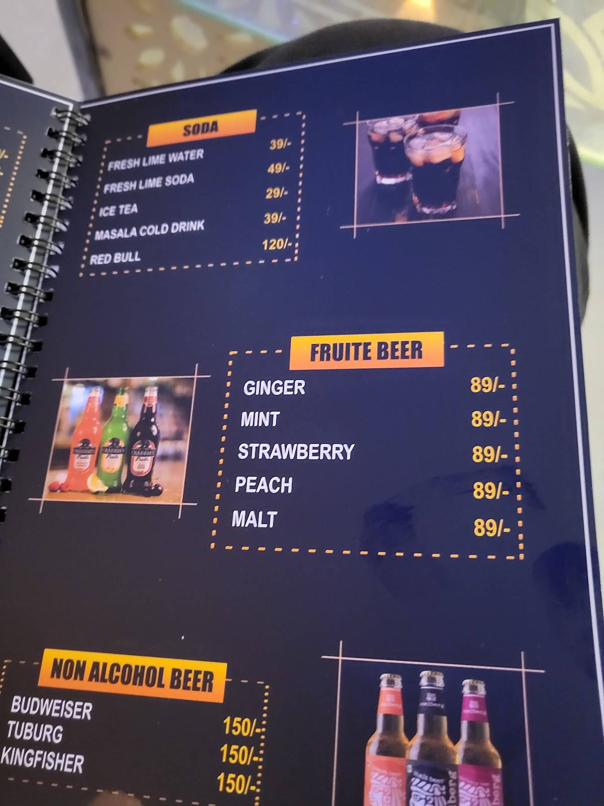 Menu at Green bean cafe, Phaphamau