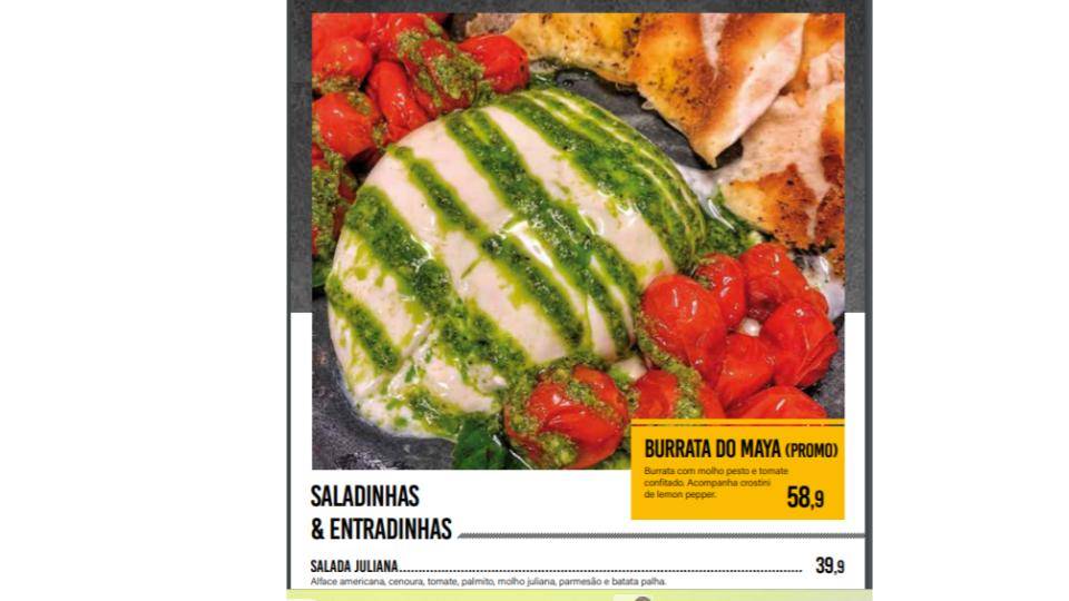 Armazém Maya Gastro Bar cardápio