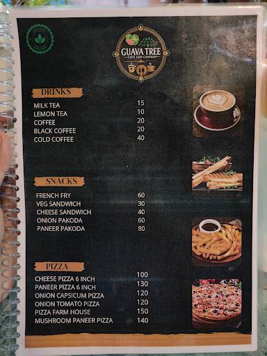 Guava Tree Cafe menu
