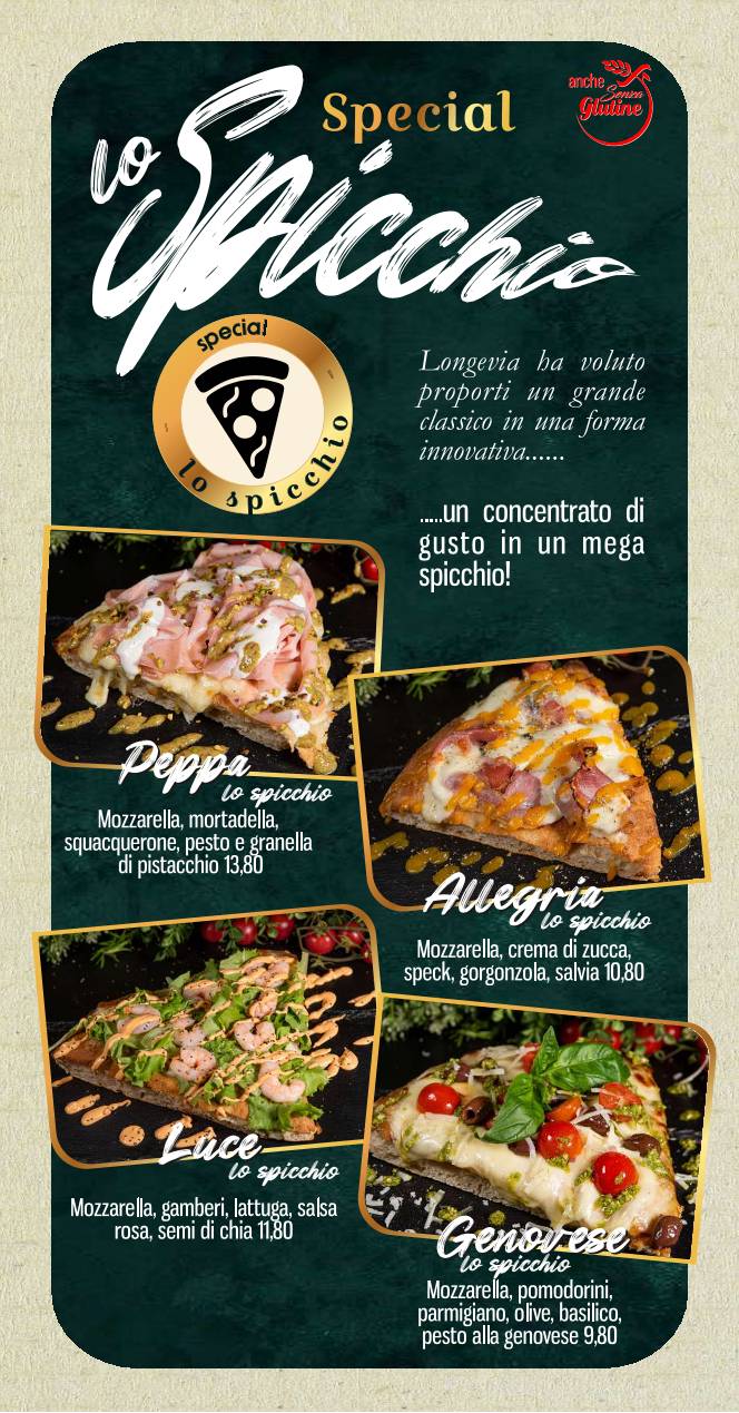 Menu di Longevia Gubbio 