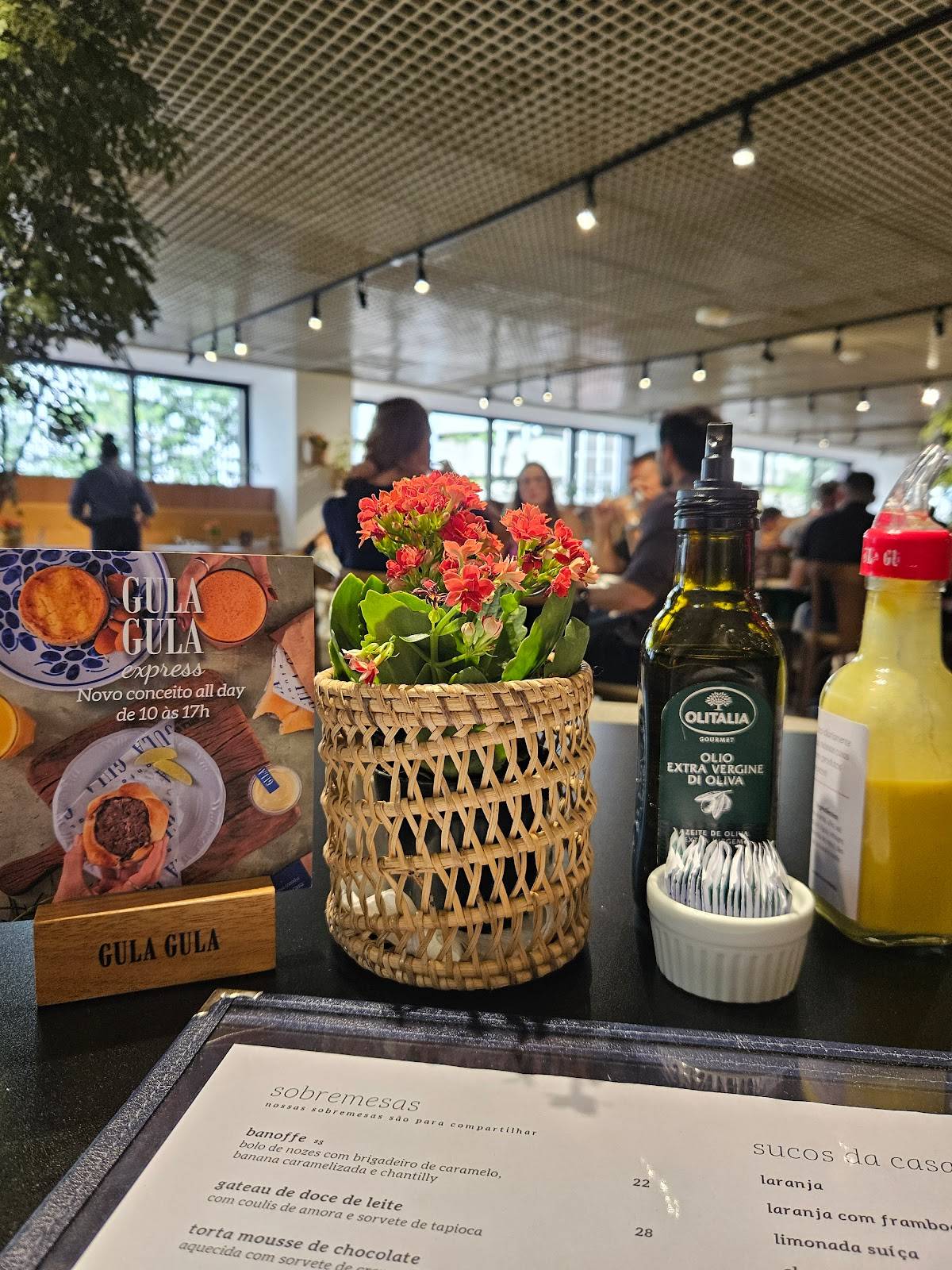 Gula Gula Centro cardápio