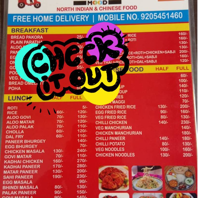 Food Mood Restaurant menu